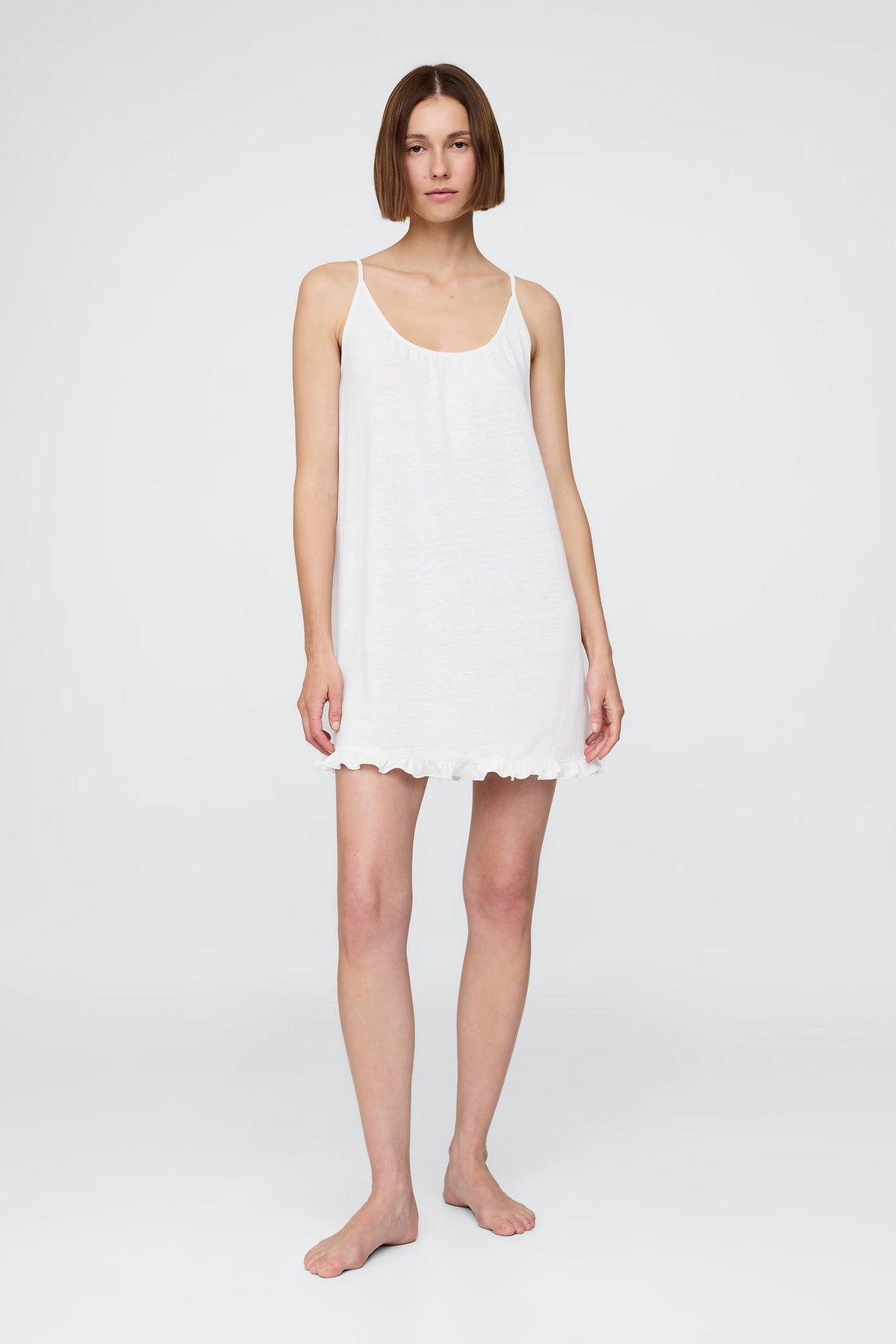 Сорочка с рюшами 751380641 white