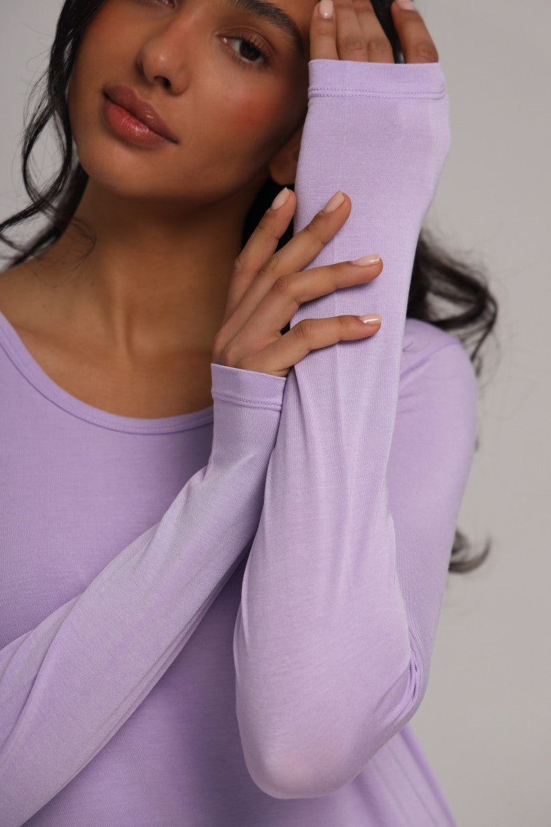 Сорочка з мікромодалу 25118 lavender