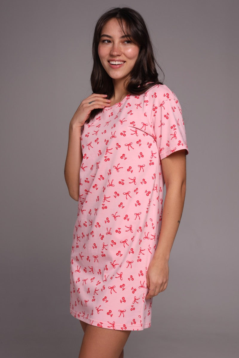 Хлопковая сорочка Cherry bow 26022