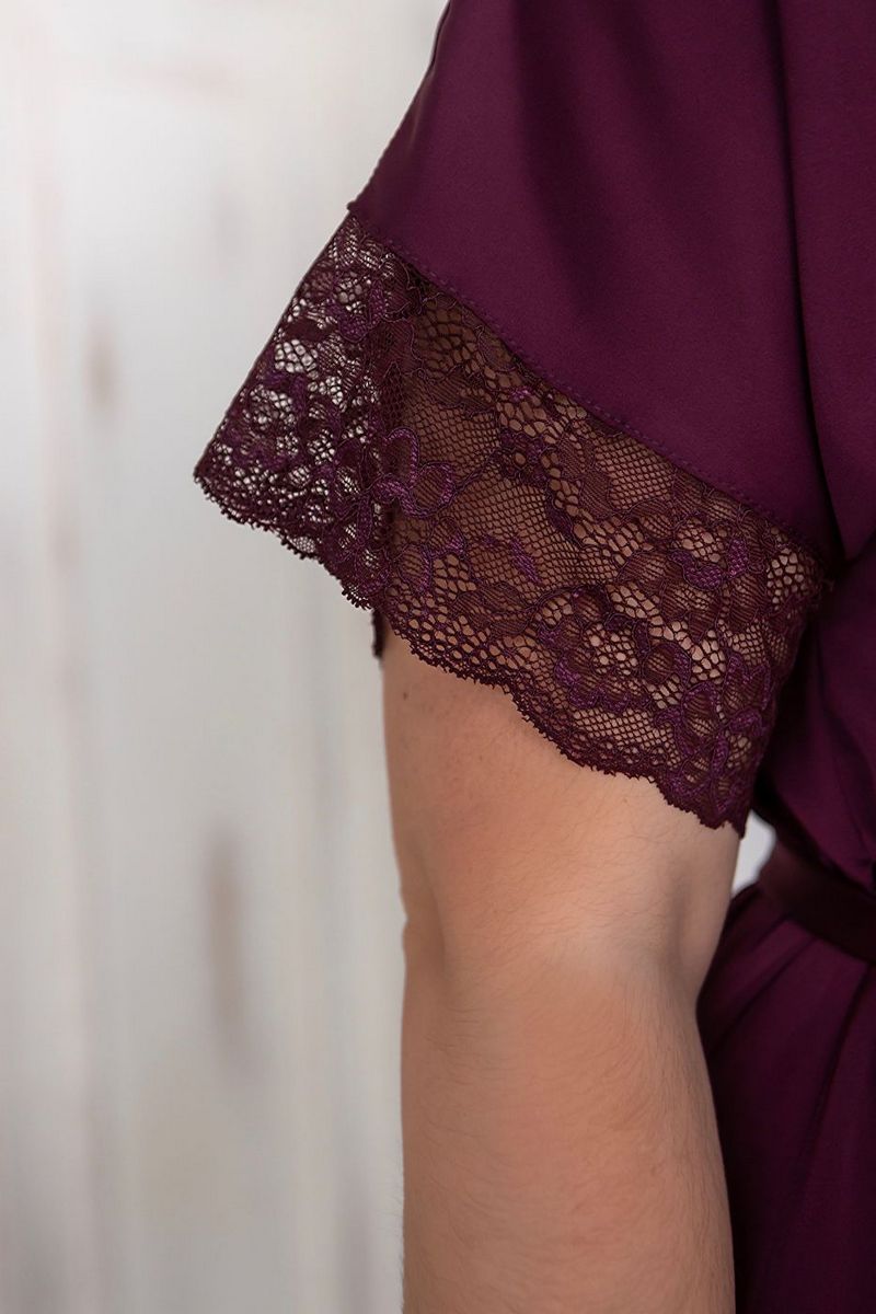 Комплект для дома с кружевом Кс031н plum