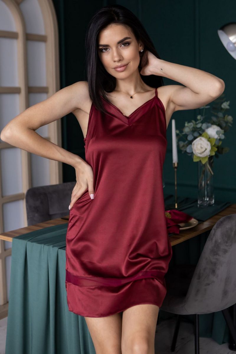 Нічна сорочка Нб1091 bordo