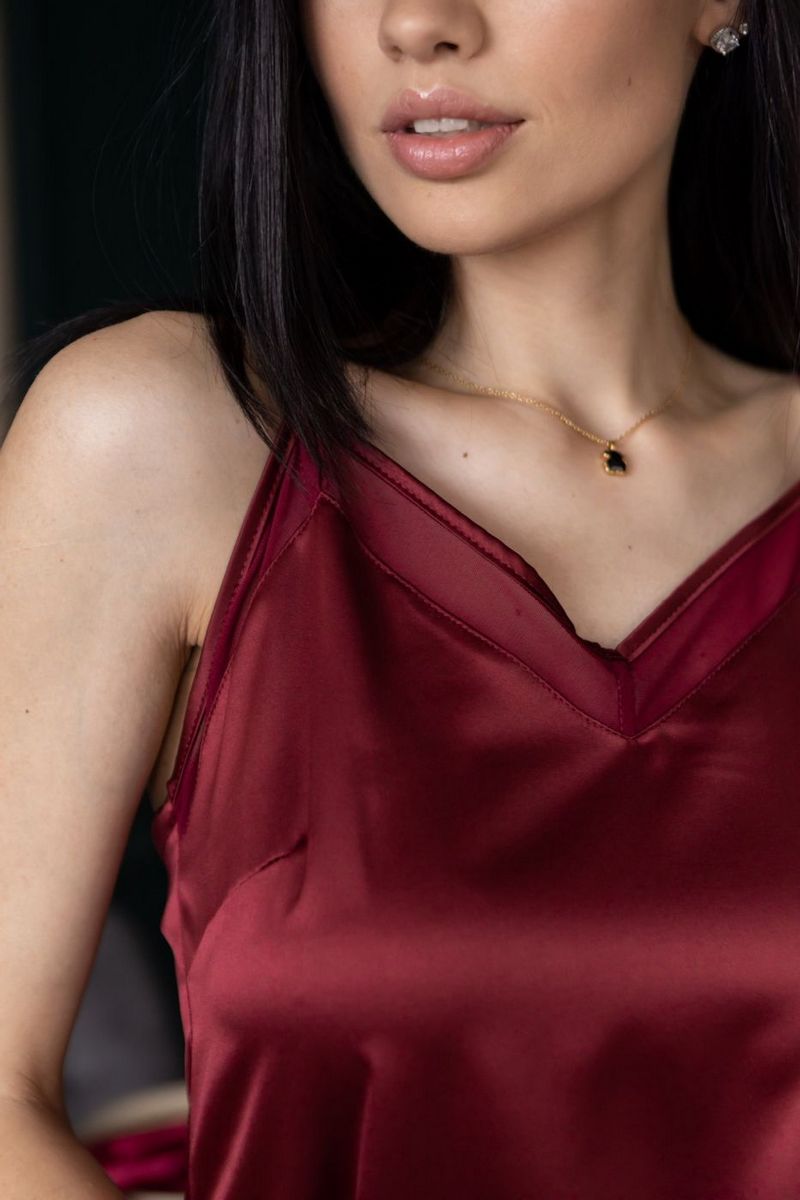 Нічна сорочка Нб1091 bordo