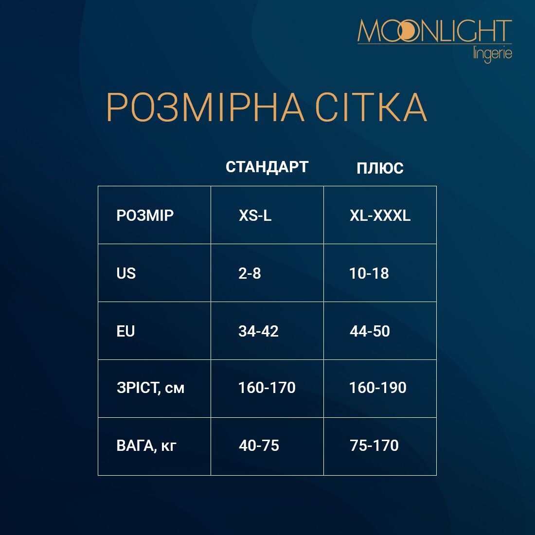 Ажурна сукня-сітка Model 19 Moonlight розмірна сітка