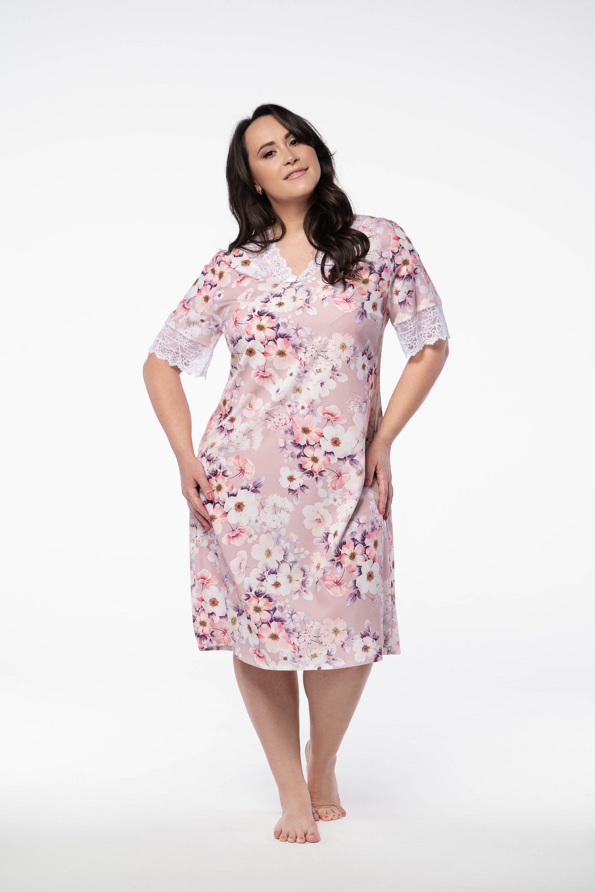 Ночная сорочка с цветами 2229 rose flowers