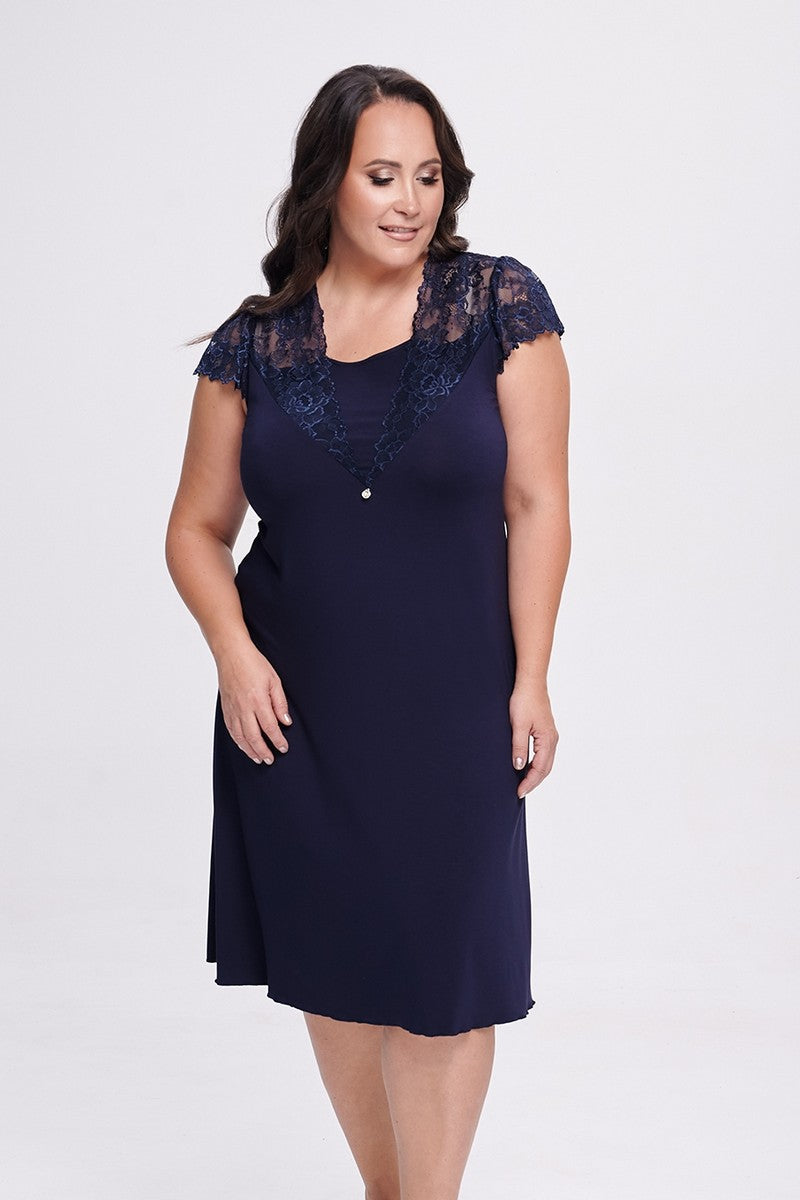 Сорочка из вискозы 2340 navy blue