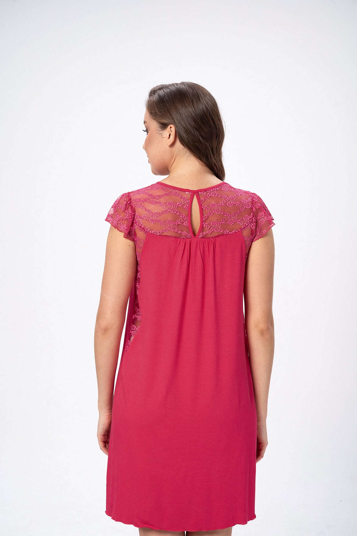 Сорочка из вискозы 2515 raspberry