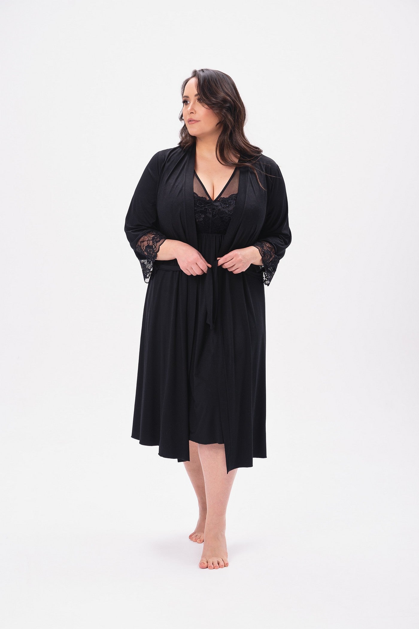 Сорочка из вискозы 2519 black