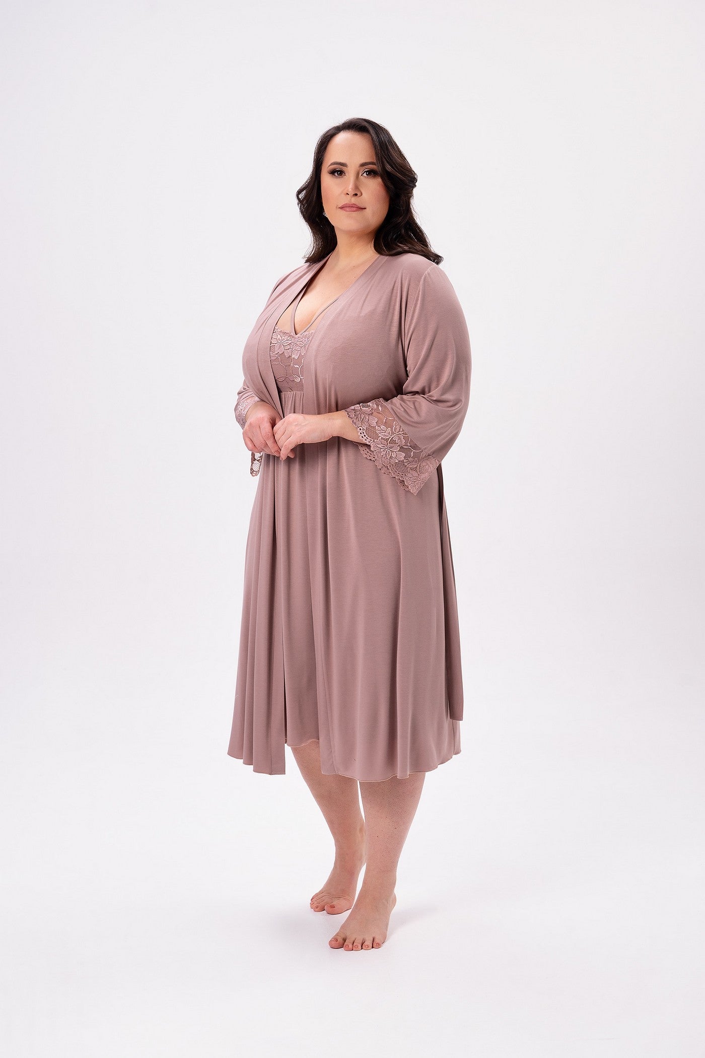 Сорочка из вискозы 2519 cappucino