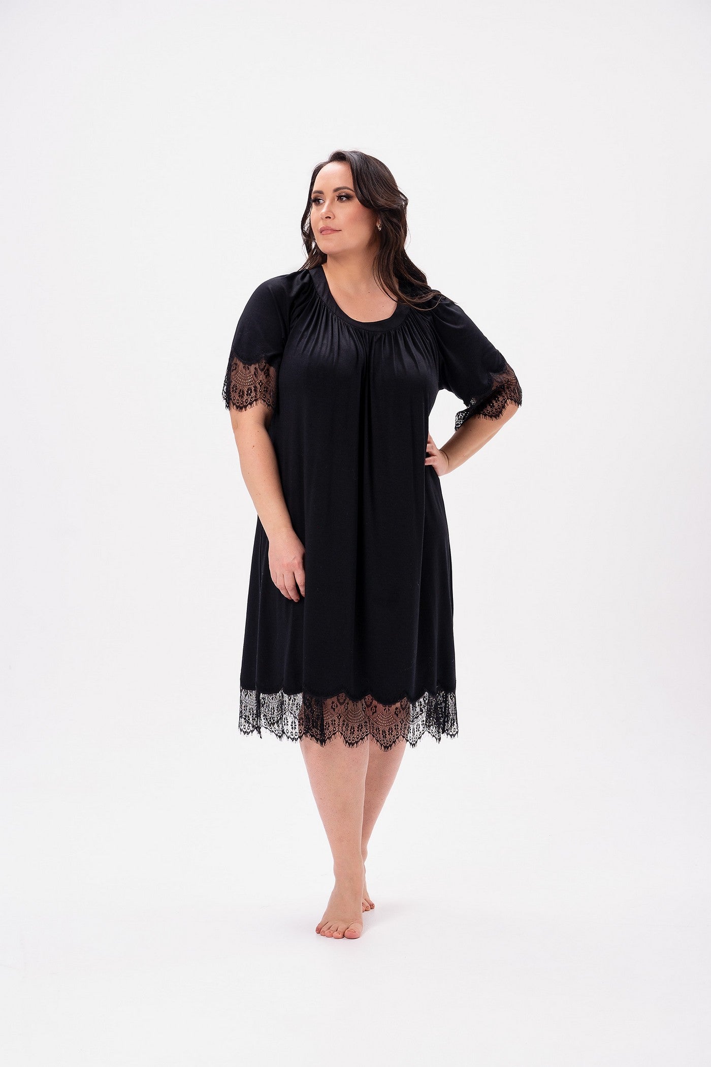 Сорочка из вискозы 2624 black