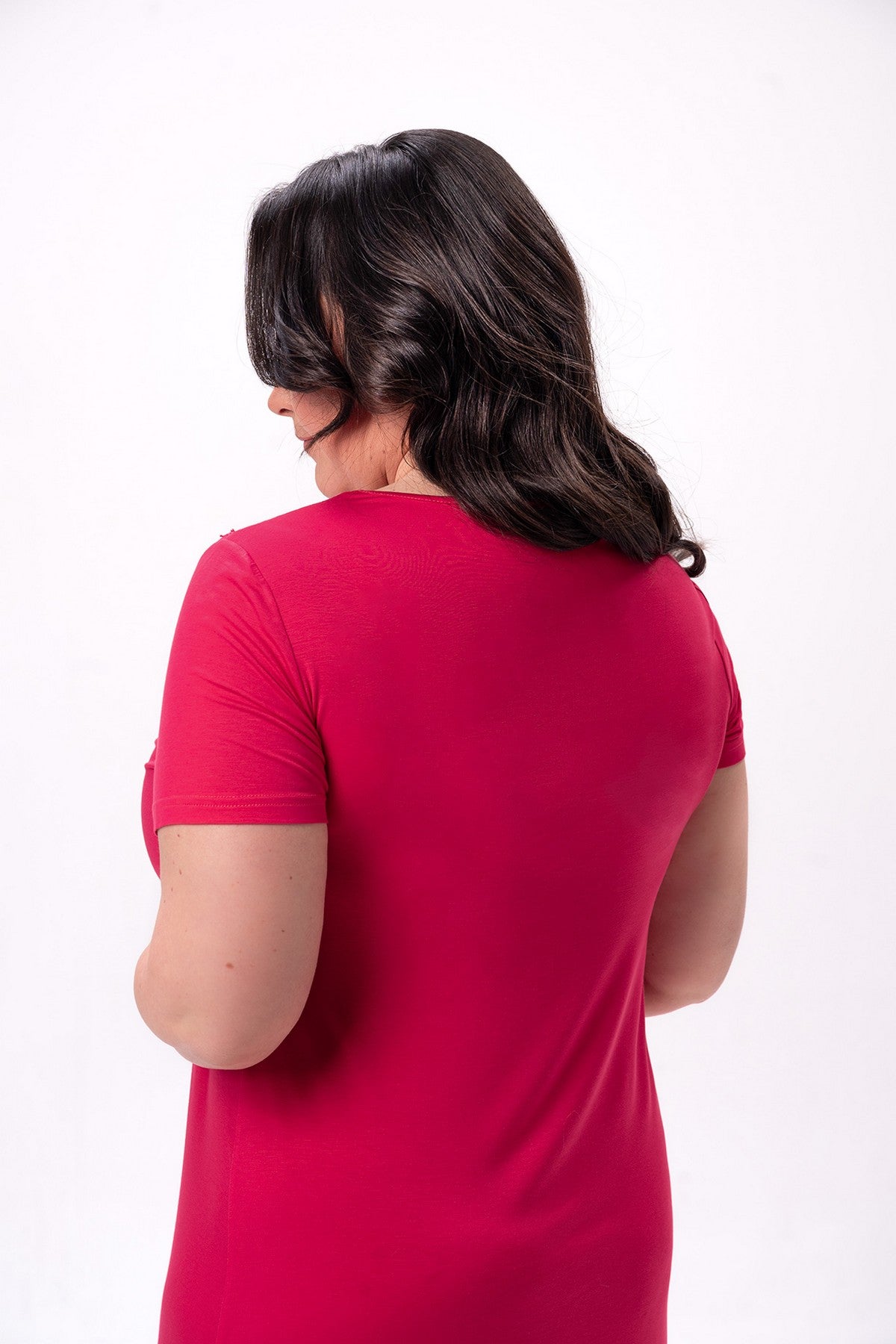 Сорочка из вискозы 2625 raspberry