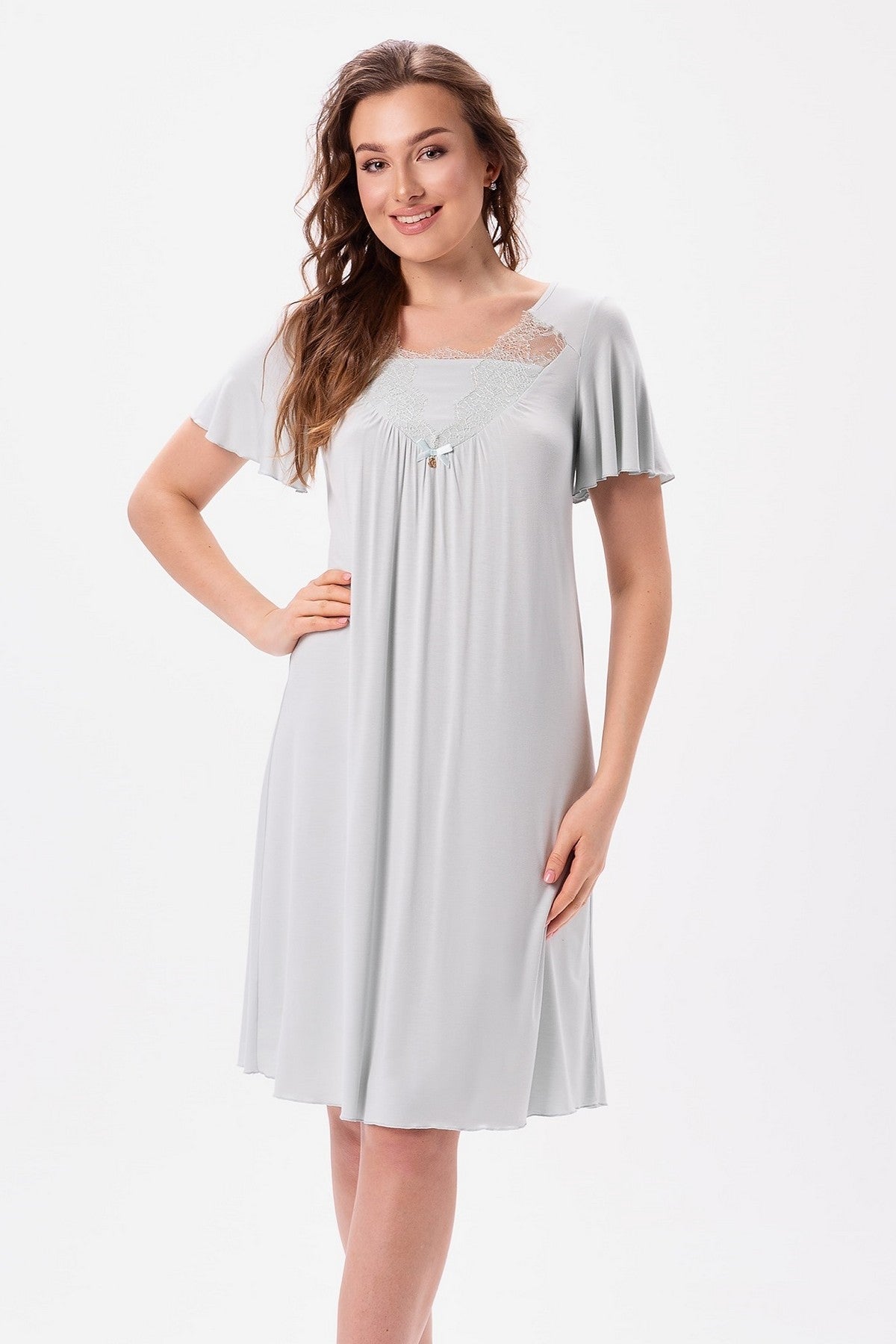 Ночная сорочка из вискозы 2626 aqua