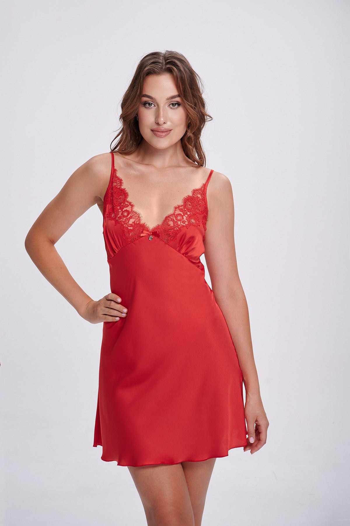 Атласна сорочка 2700 red