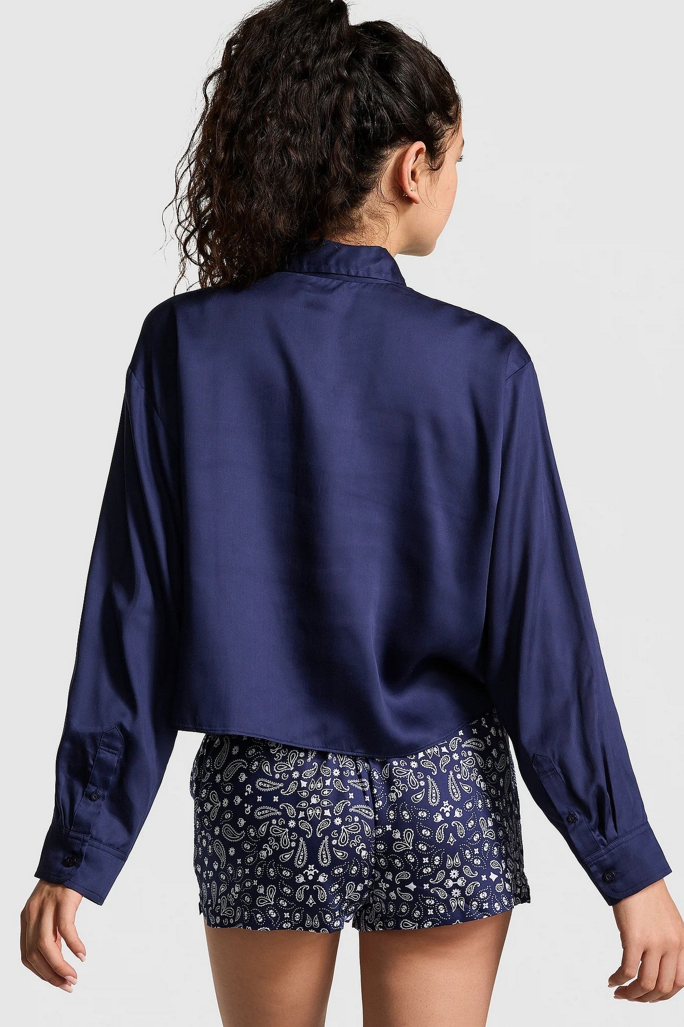 Домашняя рубашка 105077022 blue