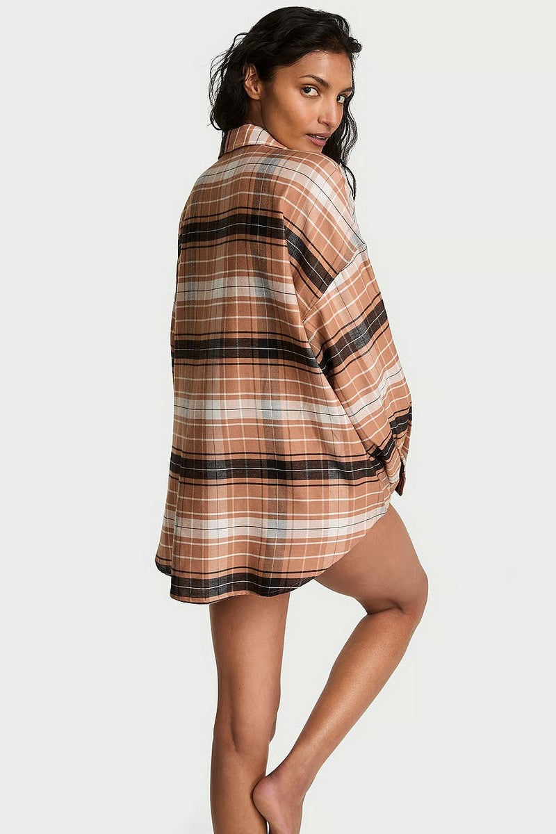 Домашняя рубашка 856781948 brown