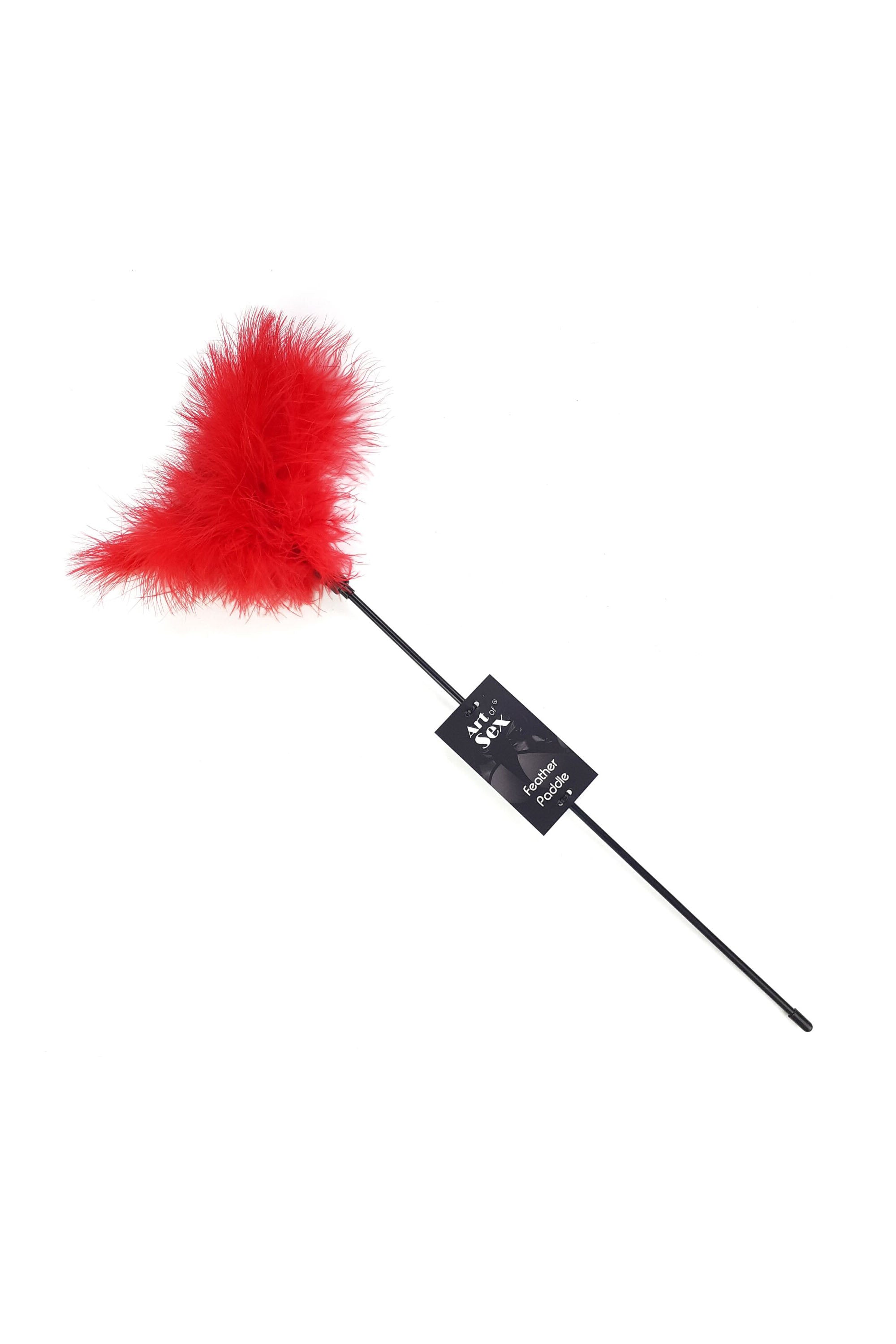 Стек с пером индюка Feather Paddle red