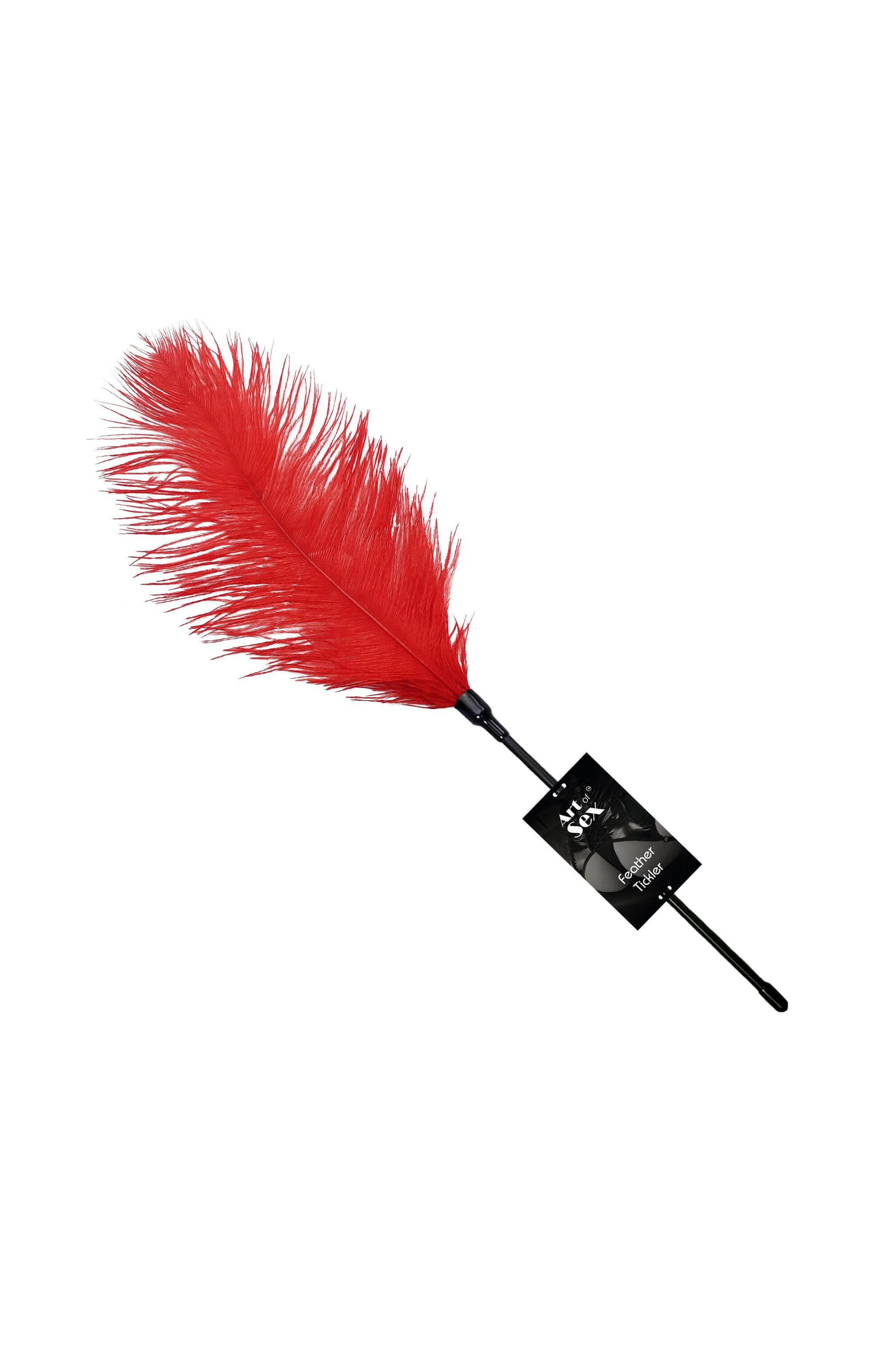 Стек с пером Feather Tickler red