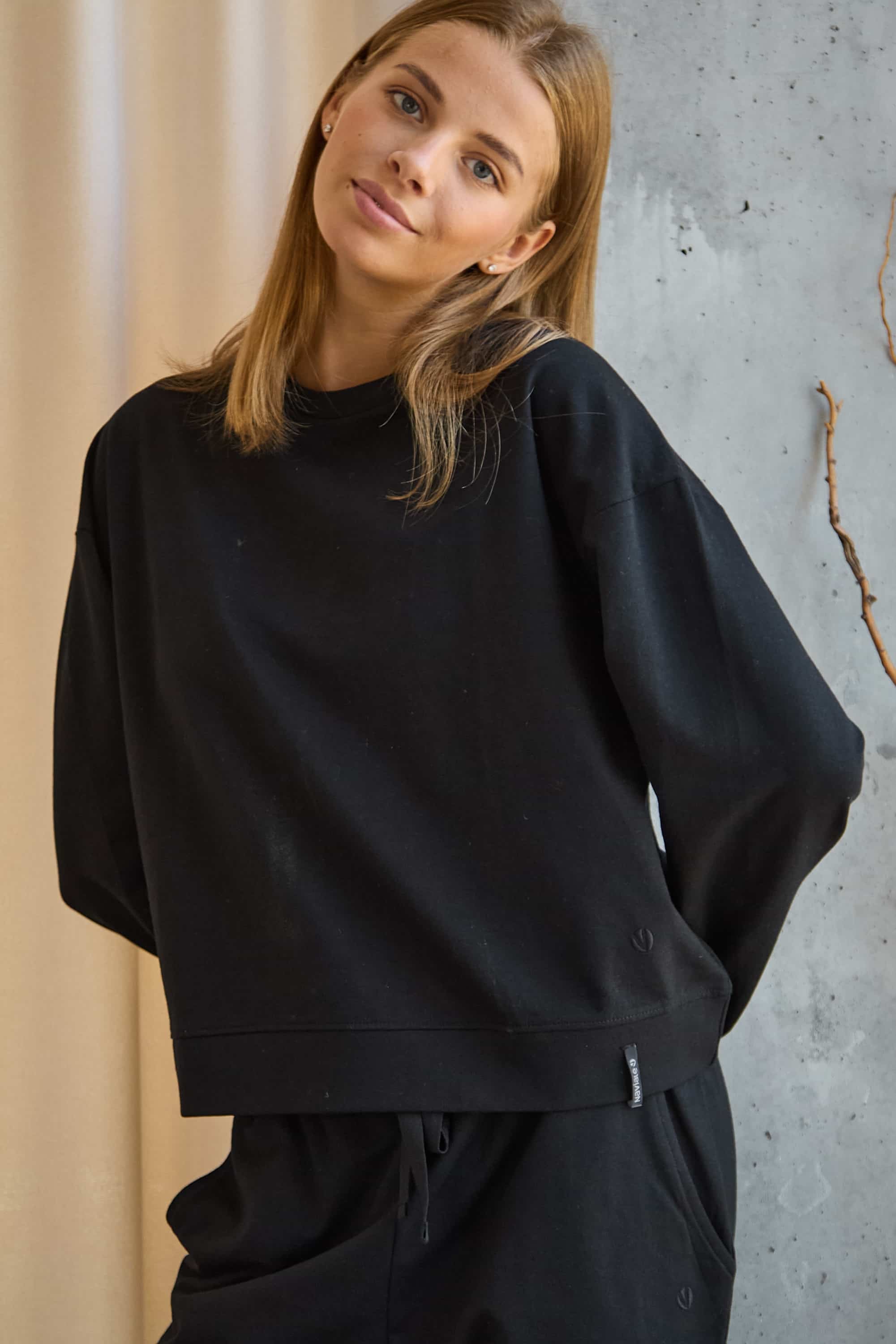 Трикотажний світшот LH500-05-01 Chamberi black