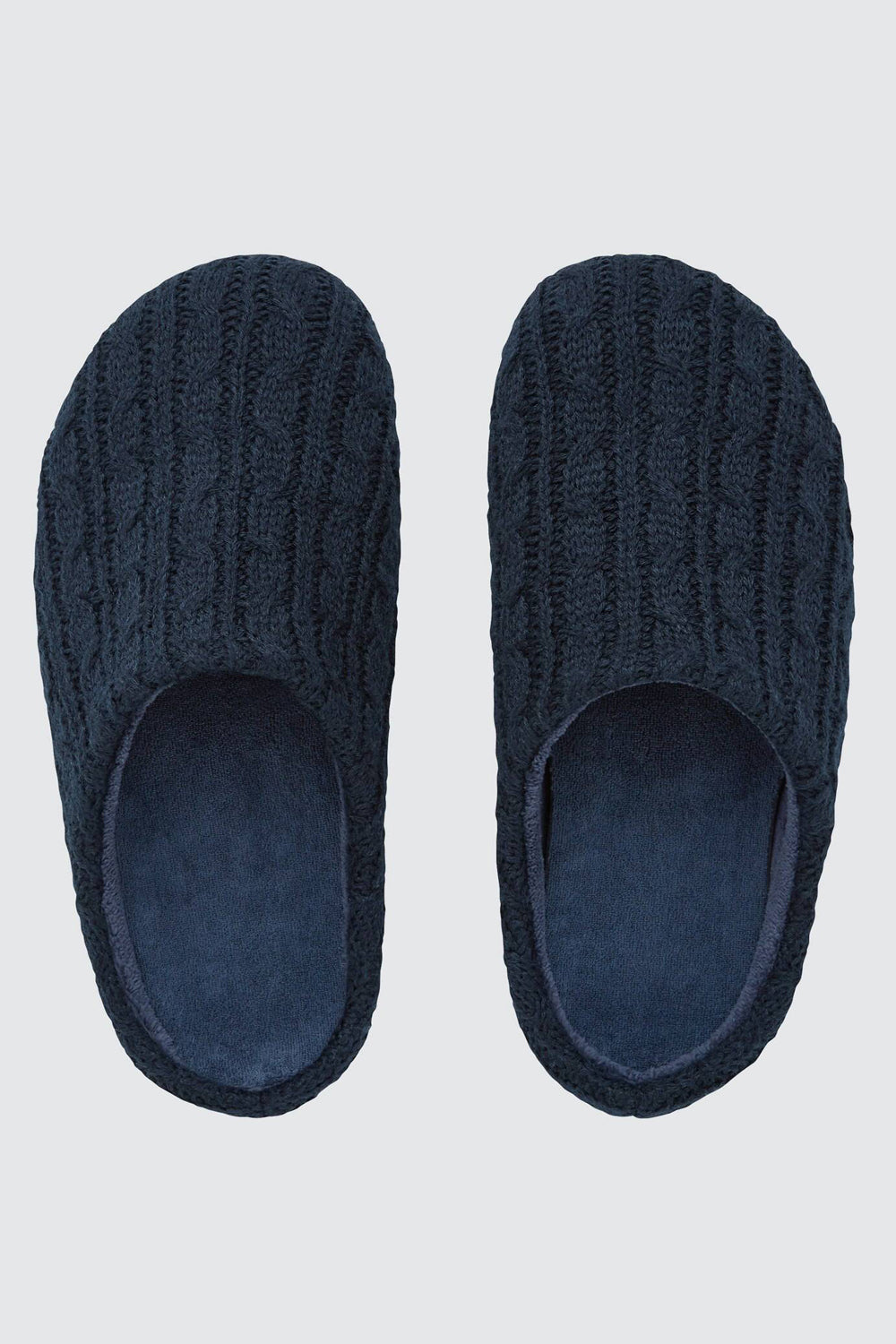 Вязаные тапочки 303070324 blue