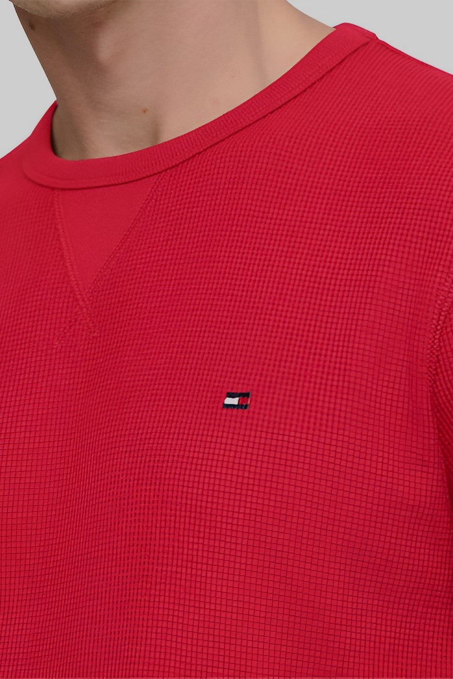 Мужской лонгслив из хлопка 290225786 red