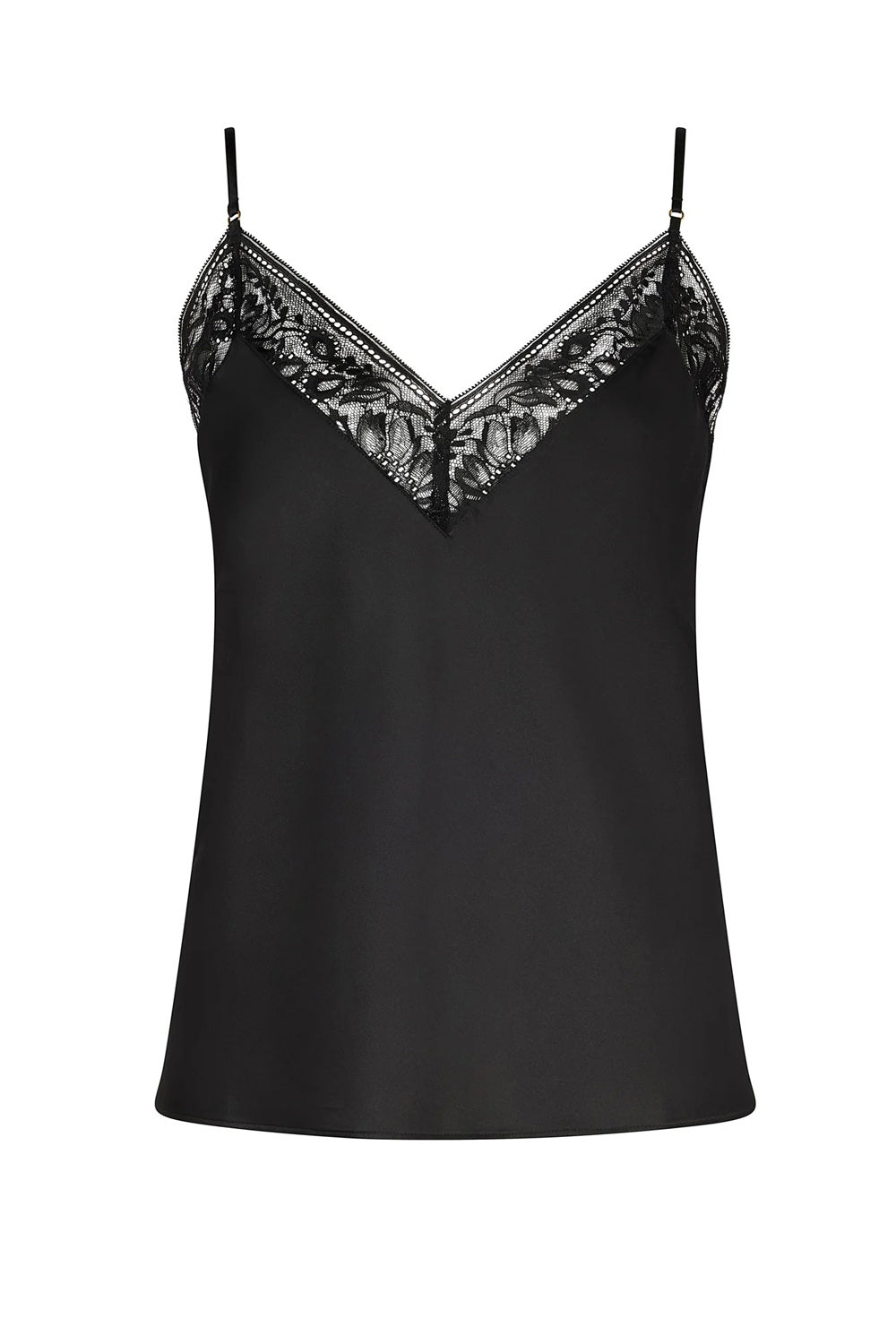 Шовковий піжамний топ 2S38-2 Midnight Whisper noir