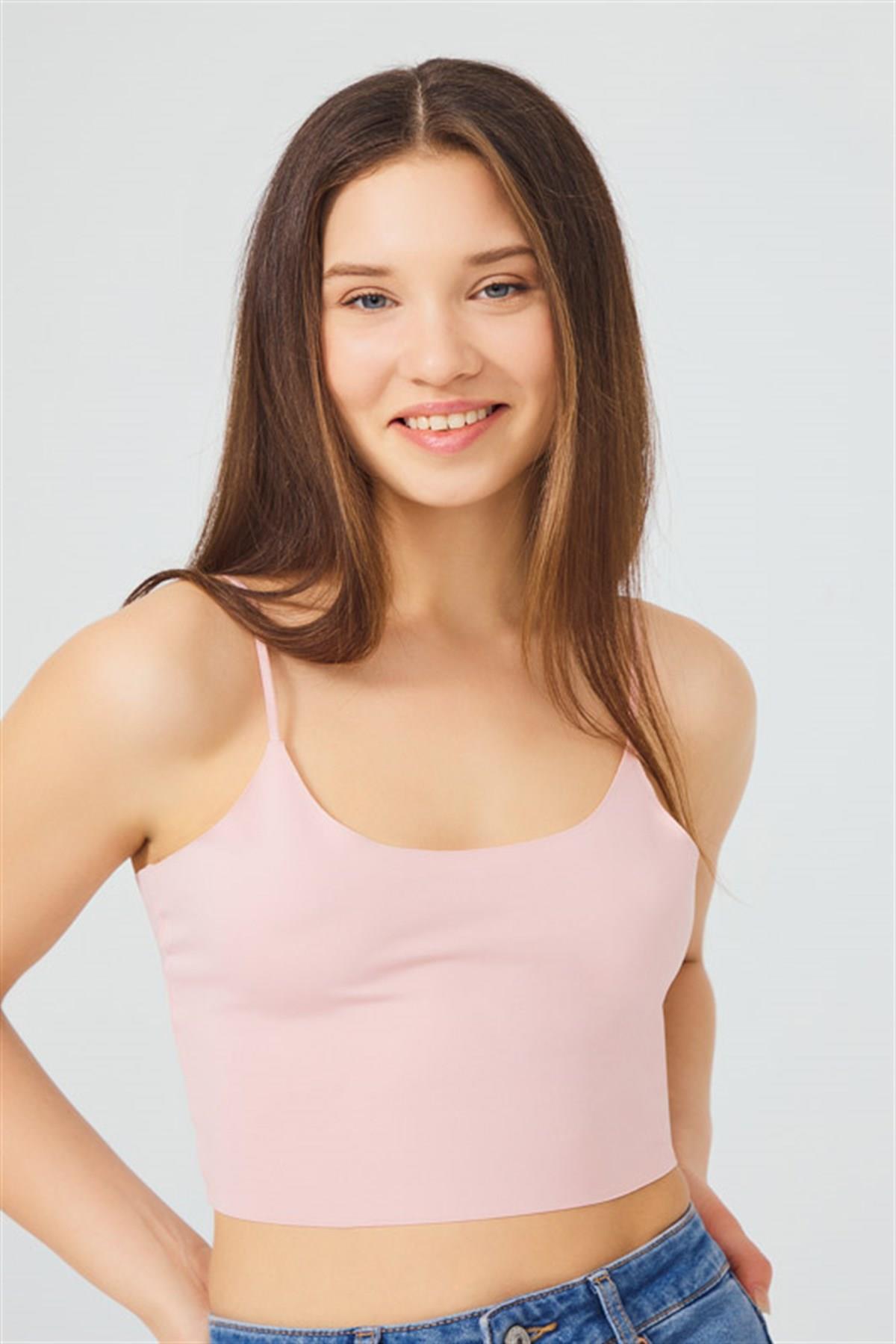 Бесшовный топ CH1752 pale pink