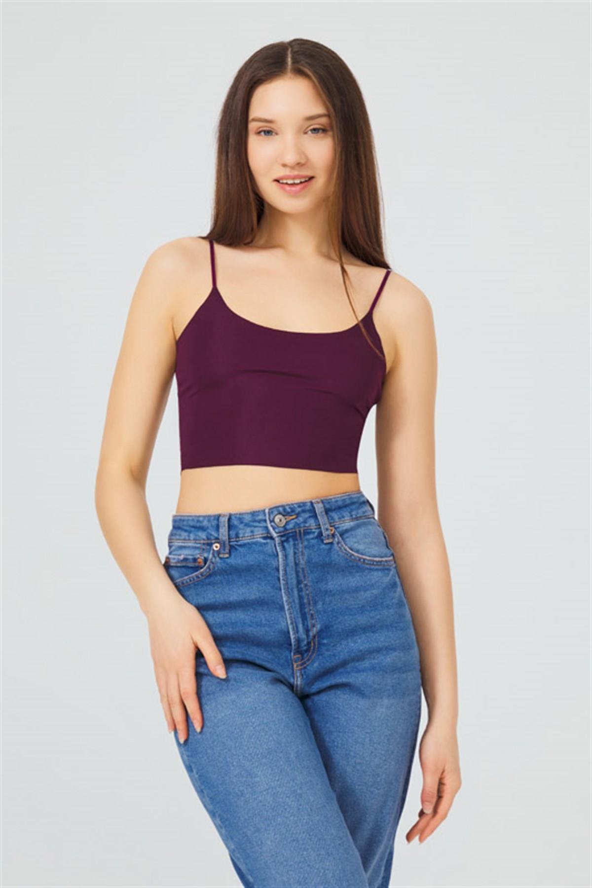 Бесшовный топ CH1752 plum