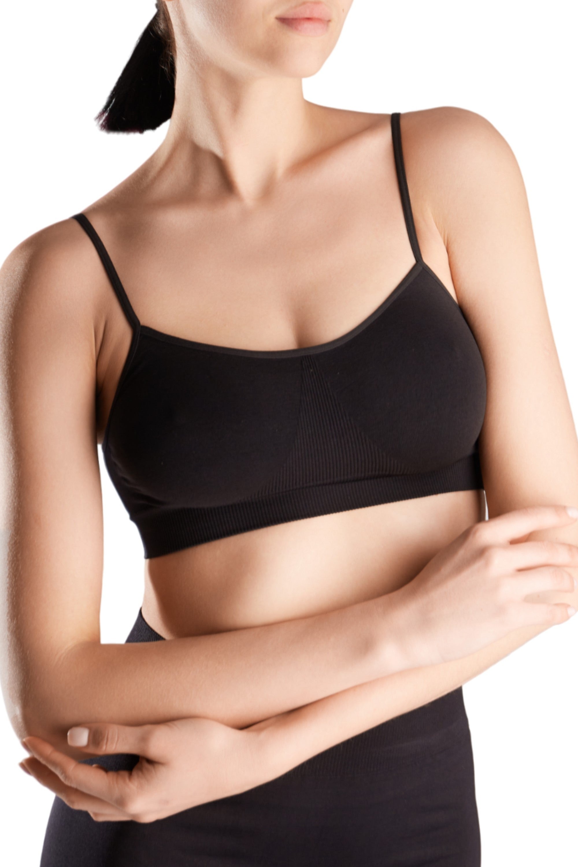 Бра-топ из микрофибры Cami Top black