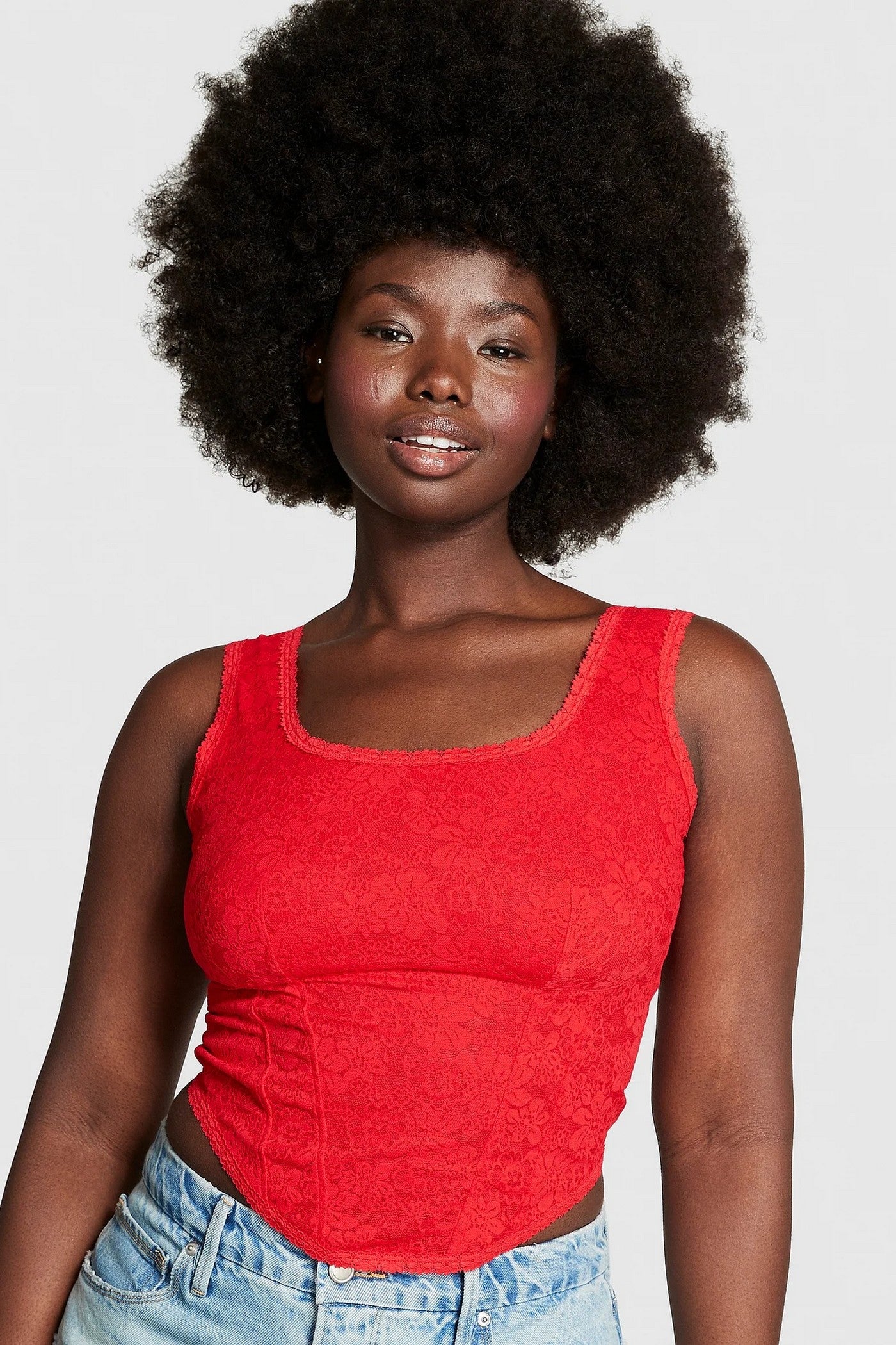 Корсетный топ 434535370 red