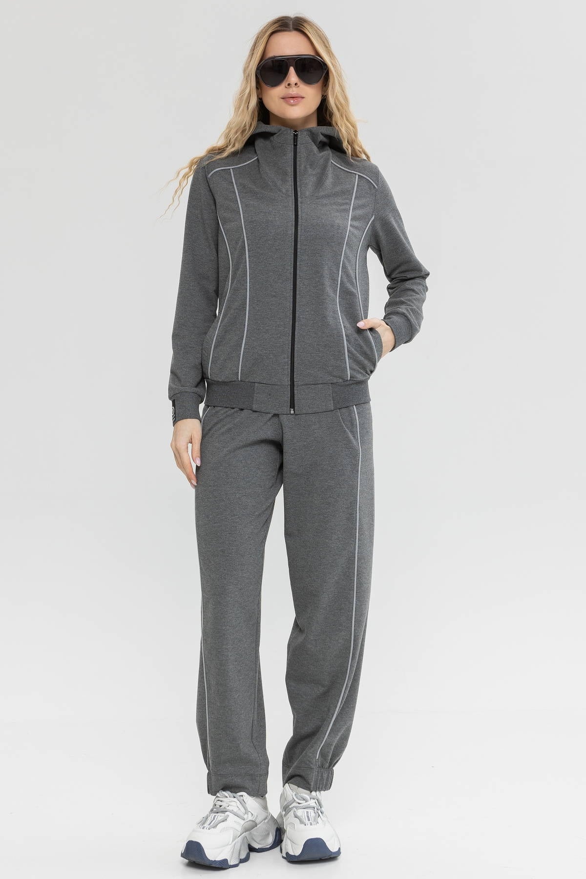 Хлопковый костюм на молнии Baggy A10+E16-LD92