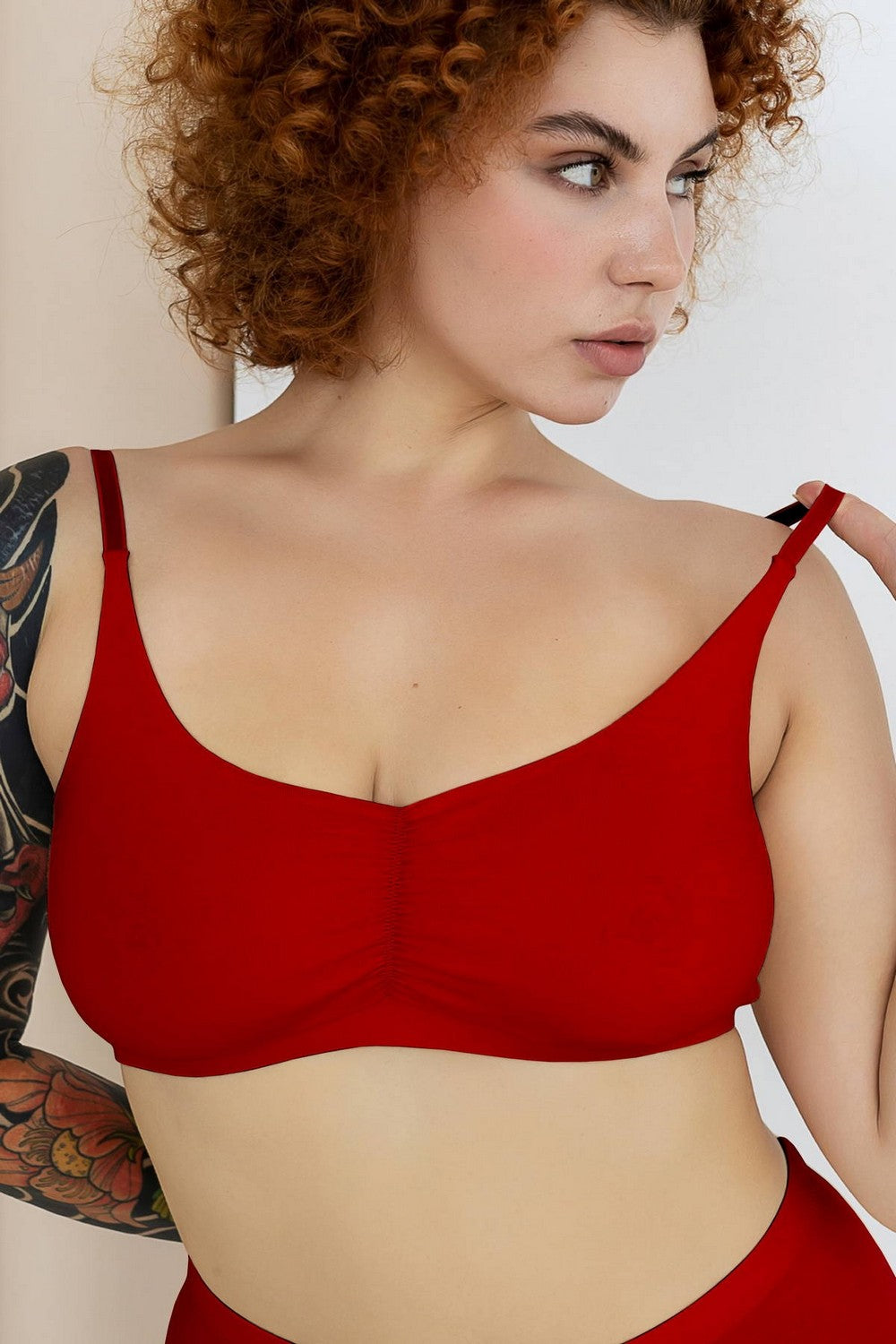 Бра-топ из хлопка Basic Touch T51-KHL4