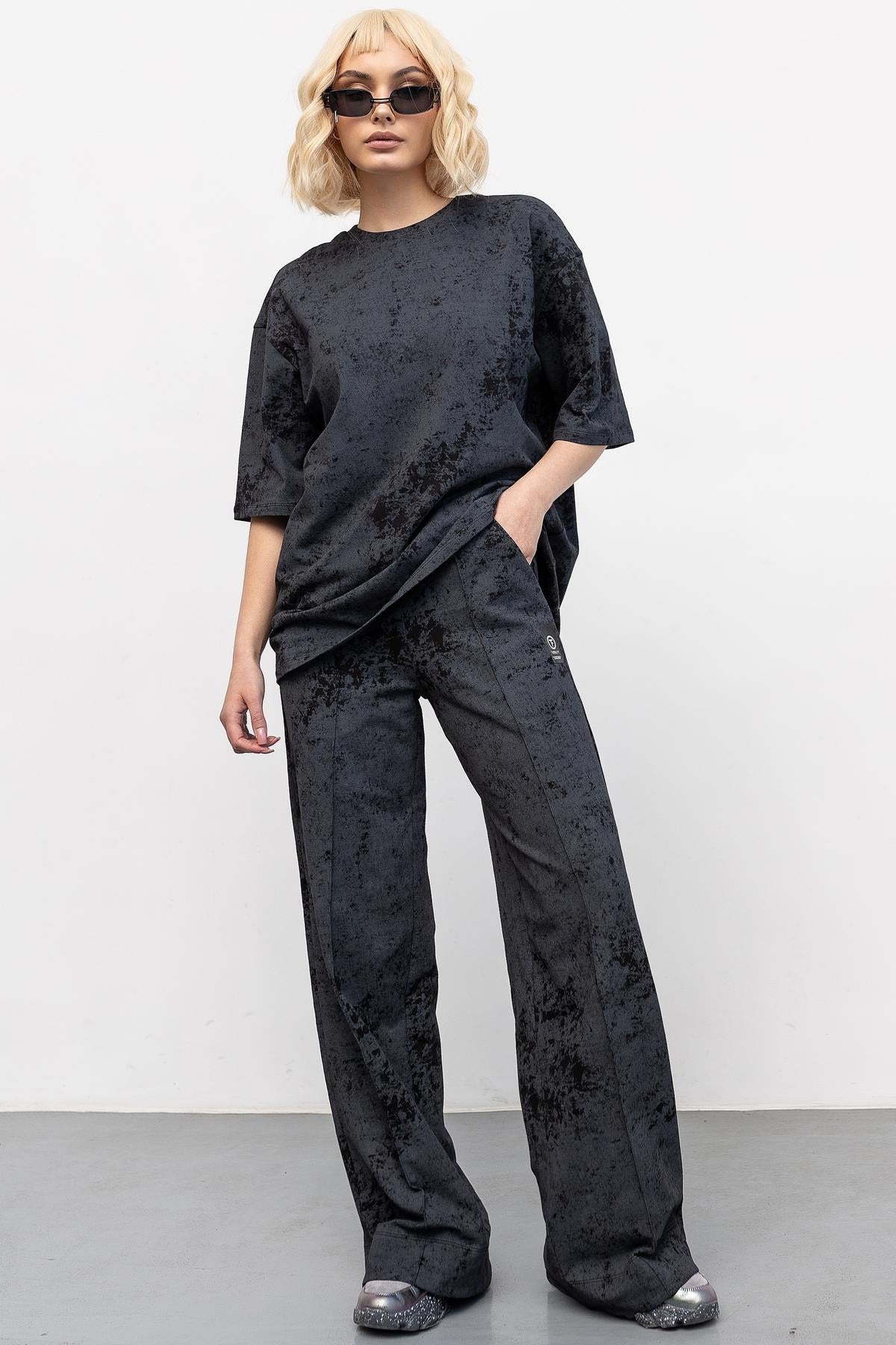 Хлопковый костюм с брюками D5+E2-LDP158