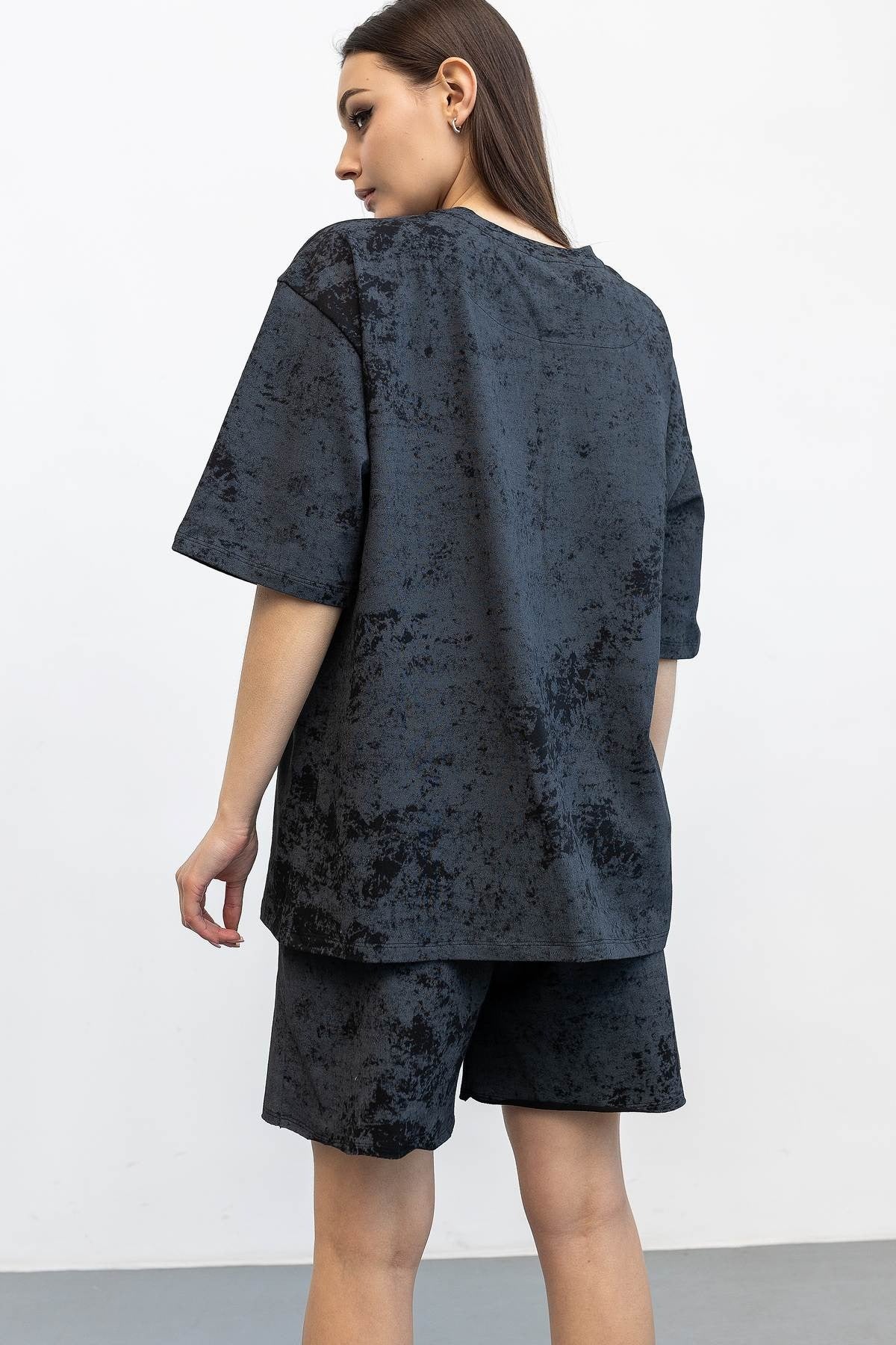 Хлопковый костюм с шортами D5+H25-LDP158