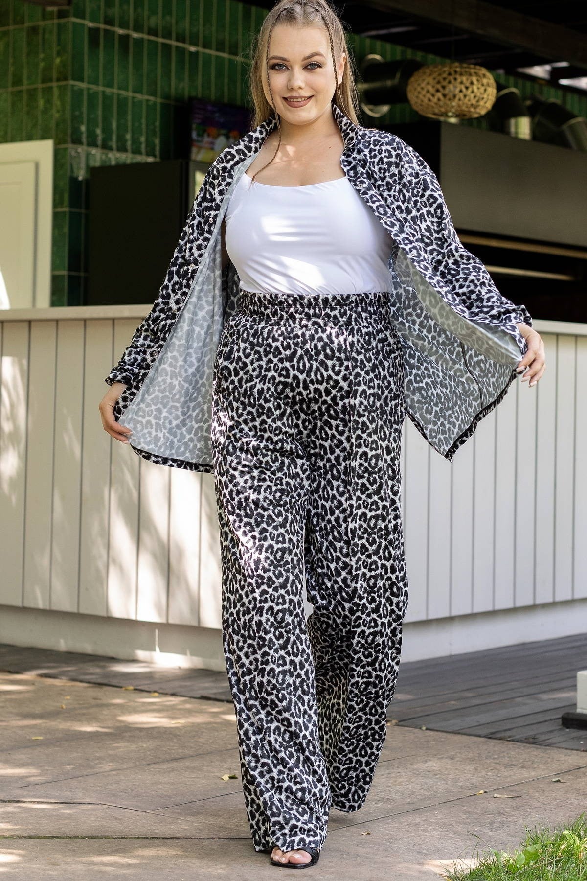 Костюм из микрофибры с принтом Magnetic RY1+E13-P151