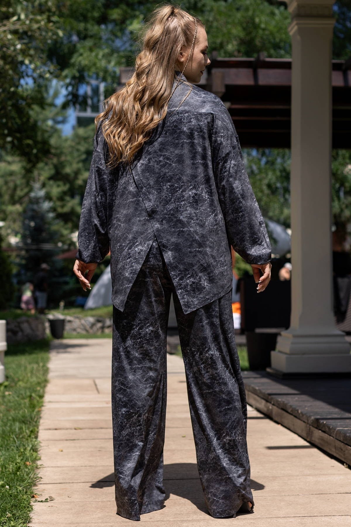 Костюм из микрофибры с принтом Magnetic RY1+E13-P154