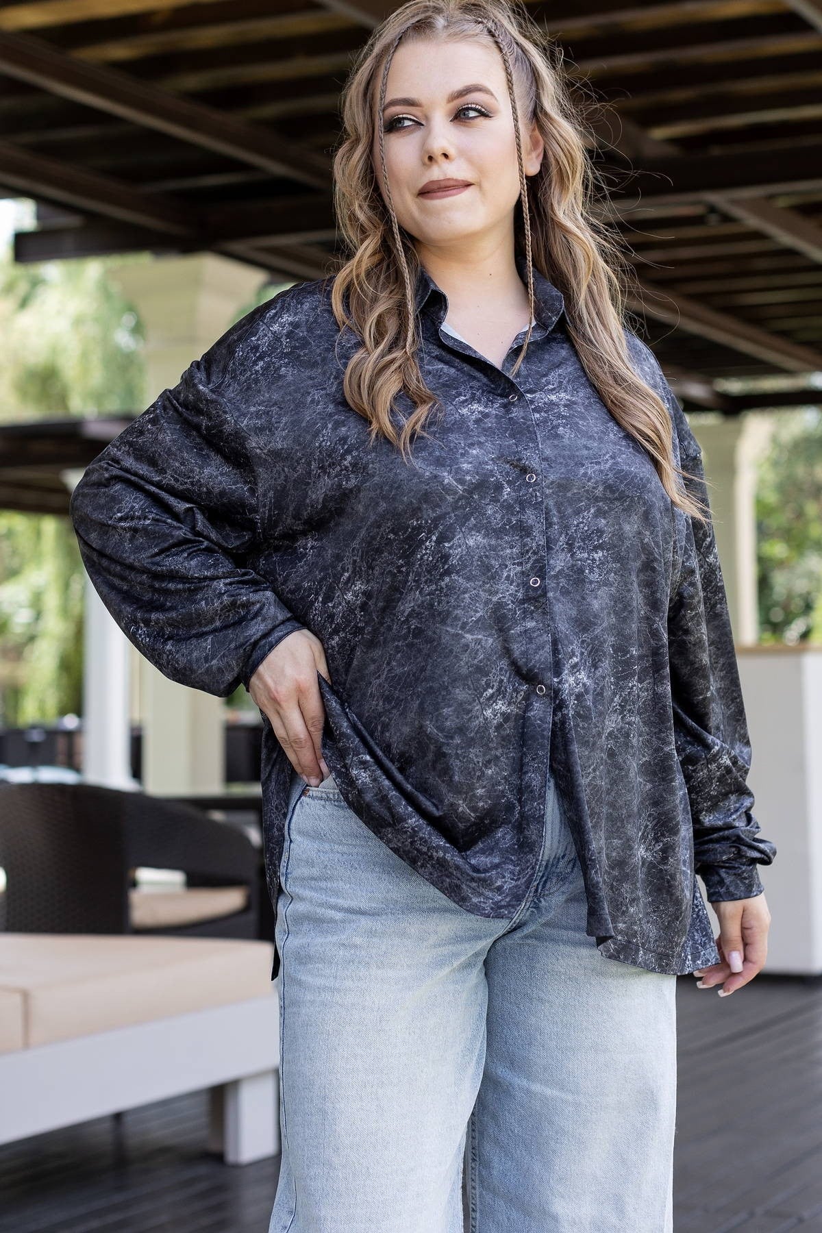 Рубашка с принтом Magnetic RY1-P154