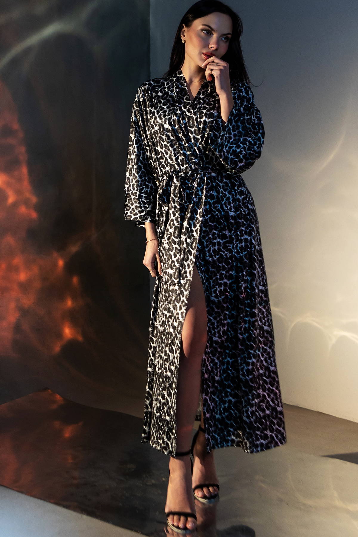 Длинный халат из микрофибры Magnetic XA2-P151