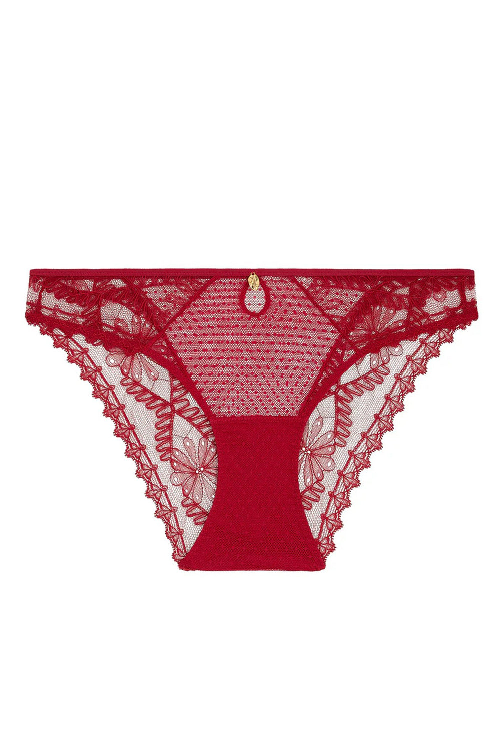Трусики слип с кружевом 6A27 Mystery of Love cherry