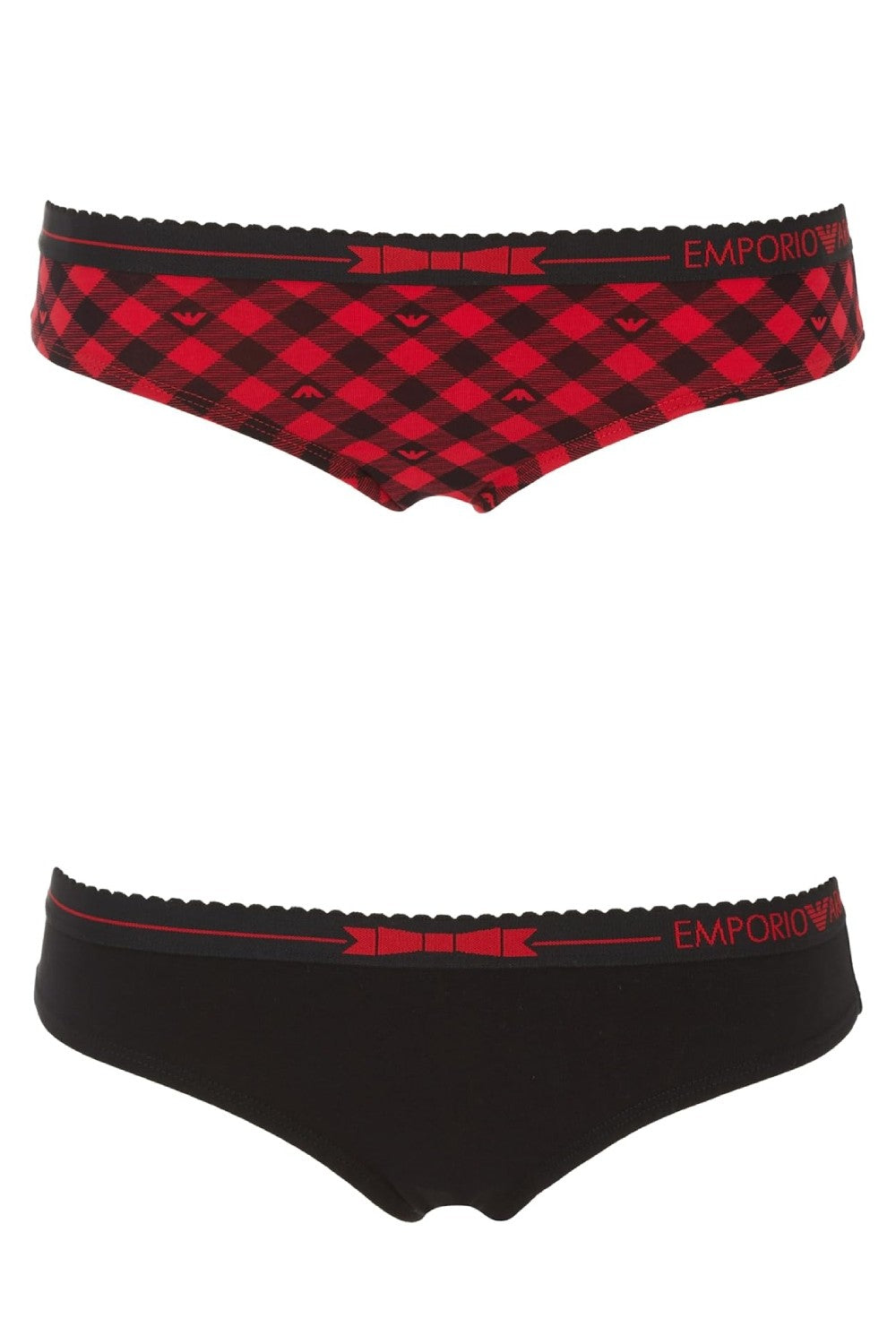 Бавовняні трусики брифи 74760867 (2 шт.) black/red