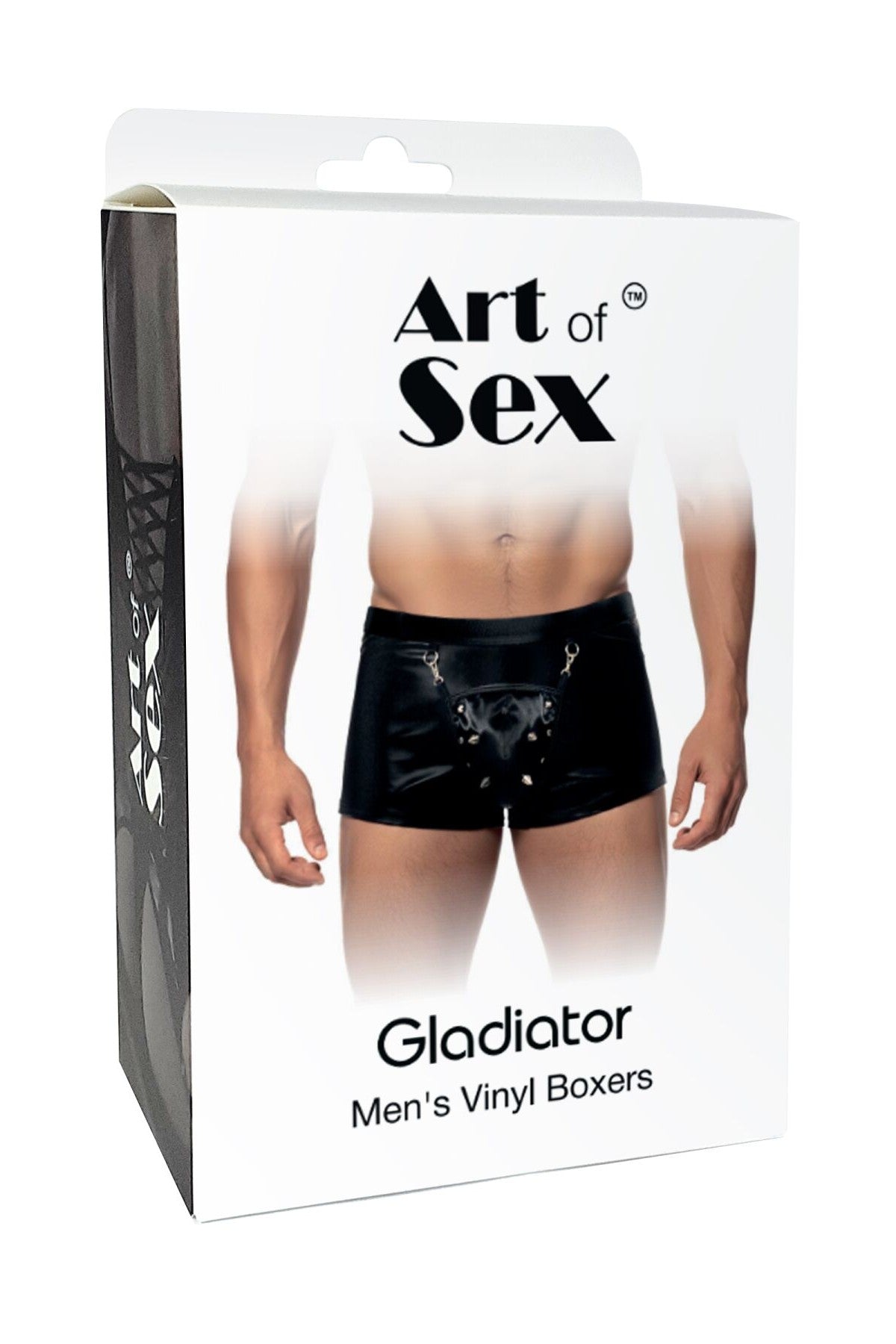 Чоловічі труси з ефектом мокрого оксамиту Gladiator Art of Sex коробка