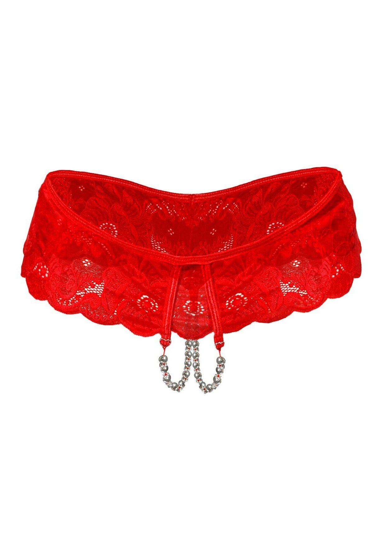 Мереживні трусики з розрізом Isabell red Art of Sex