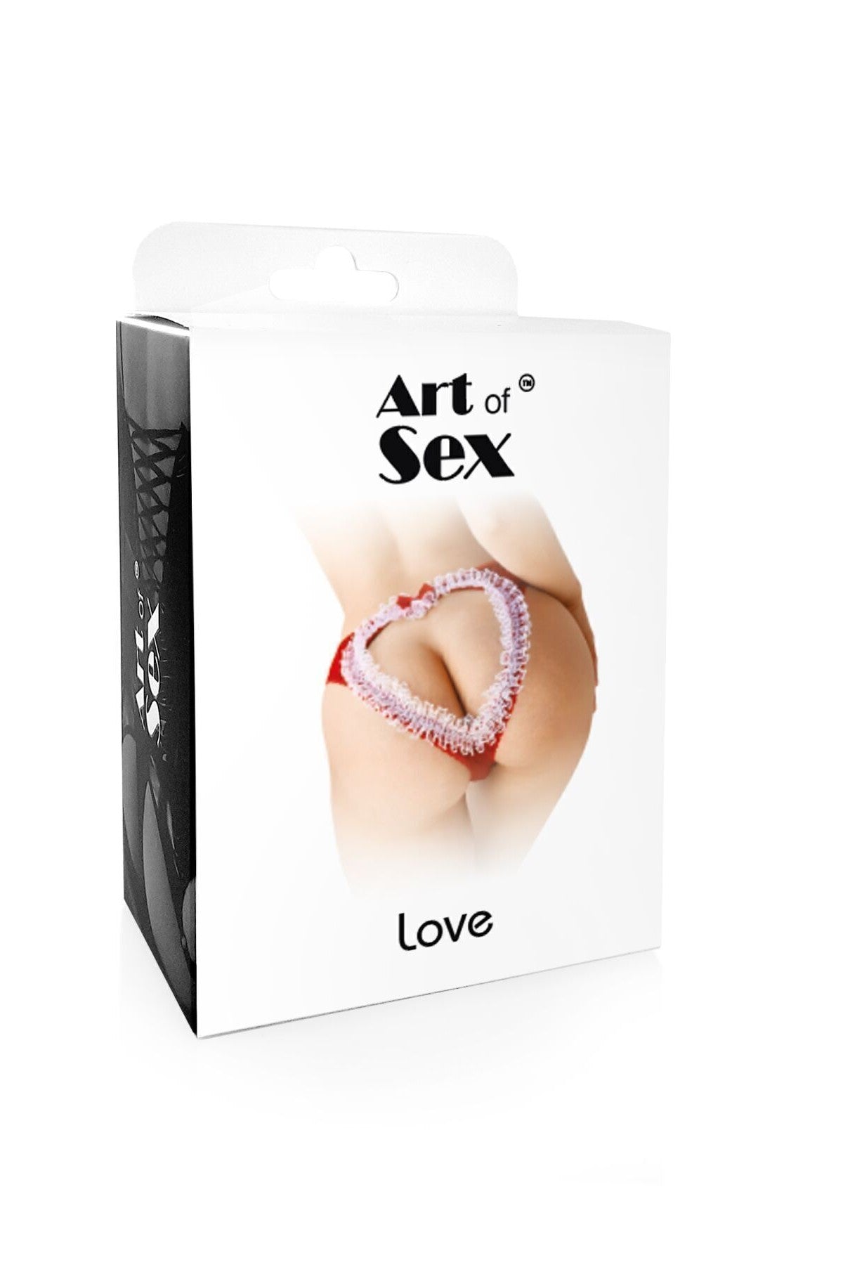 Трусики з вирізом Love red