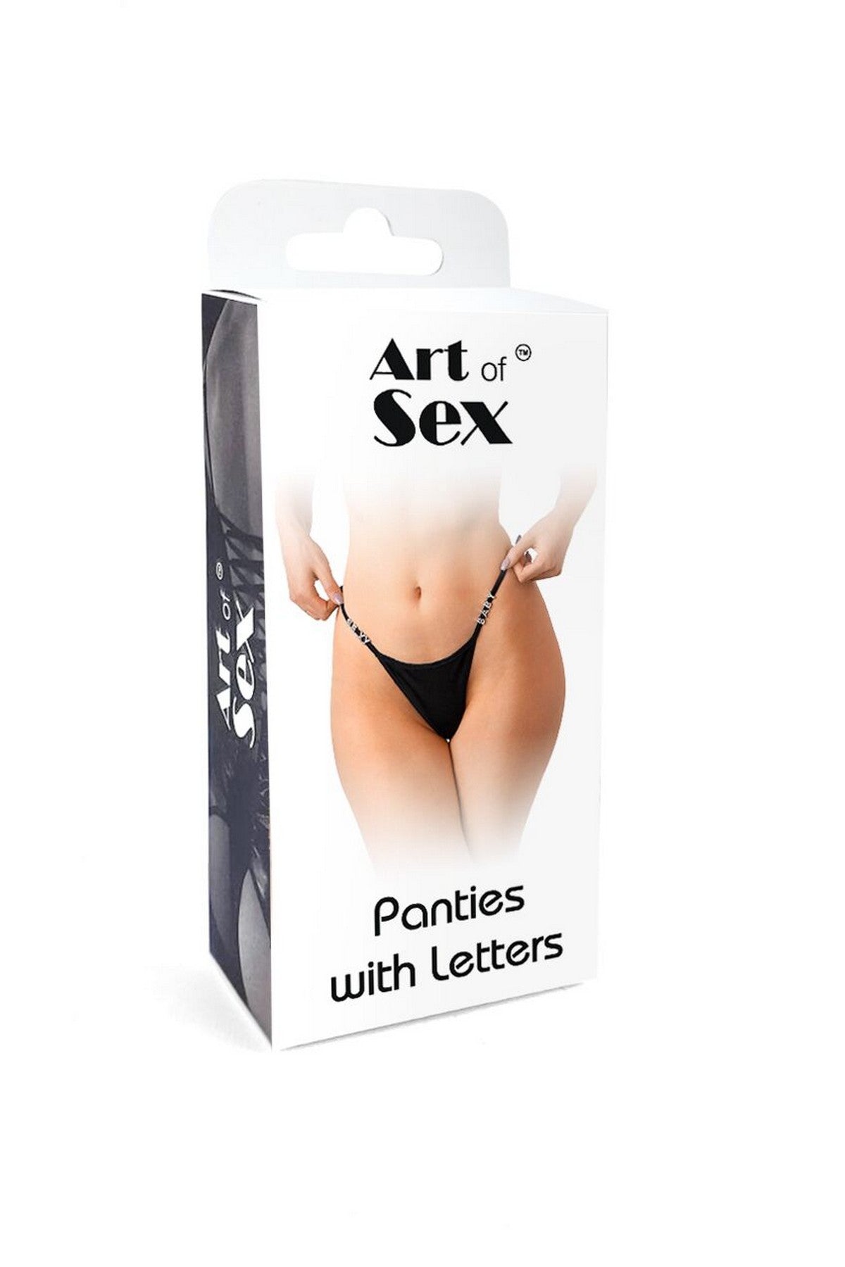 Трусики стринг со стразами Sexy Baby white