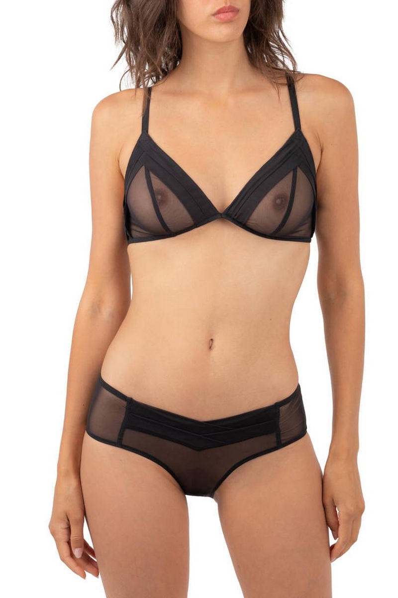 Шортики из микросетки 0045 noir