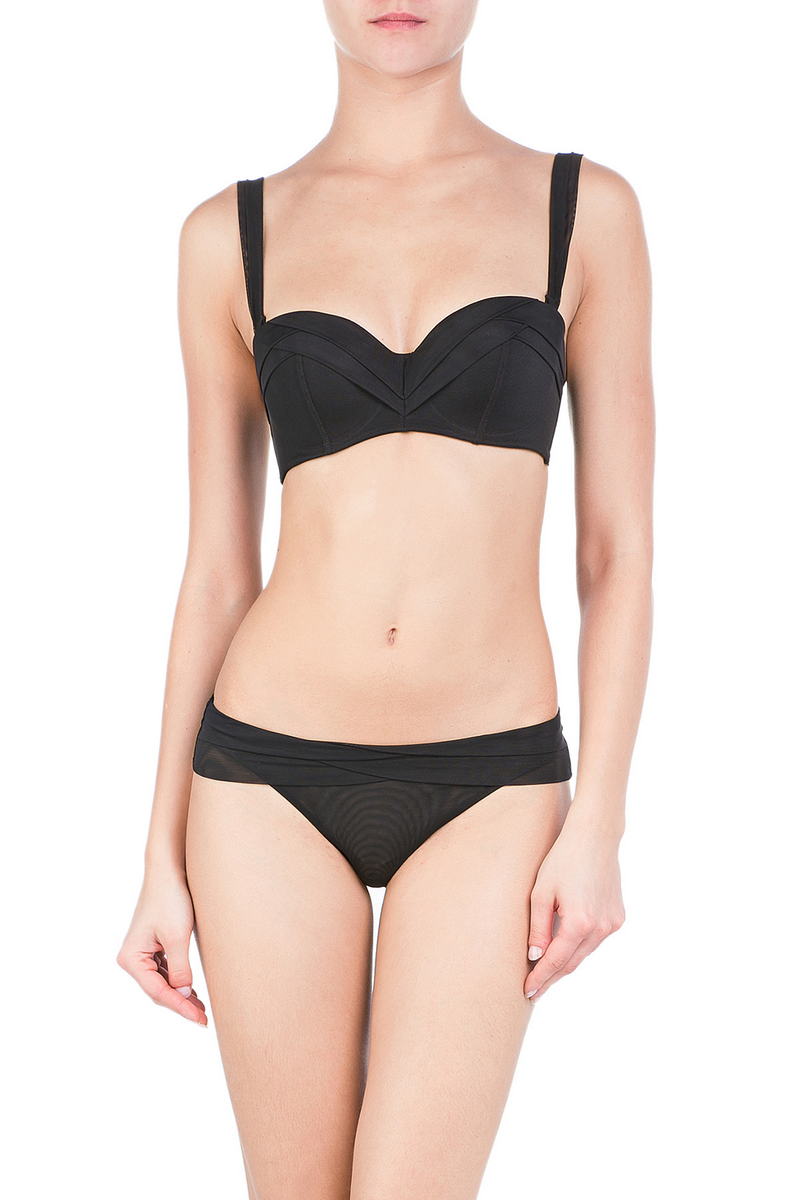 Трусики стринг из микросетки 0047/9A67 noir