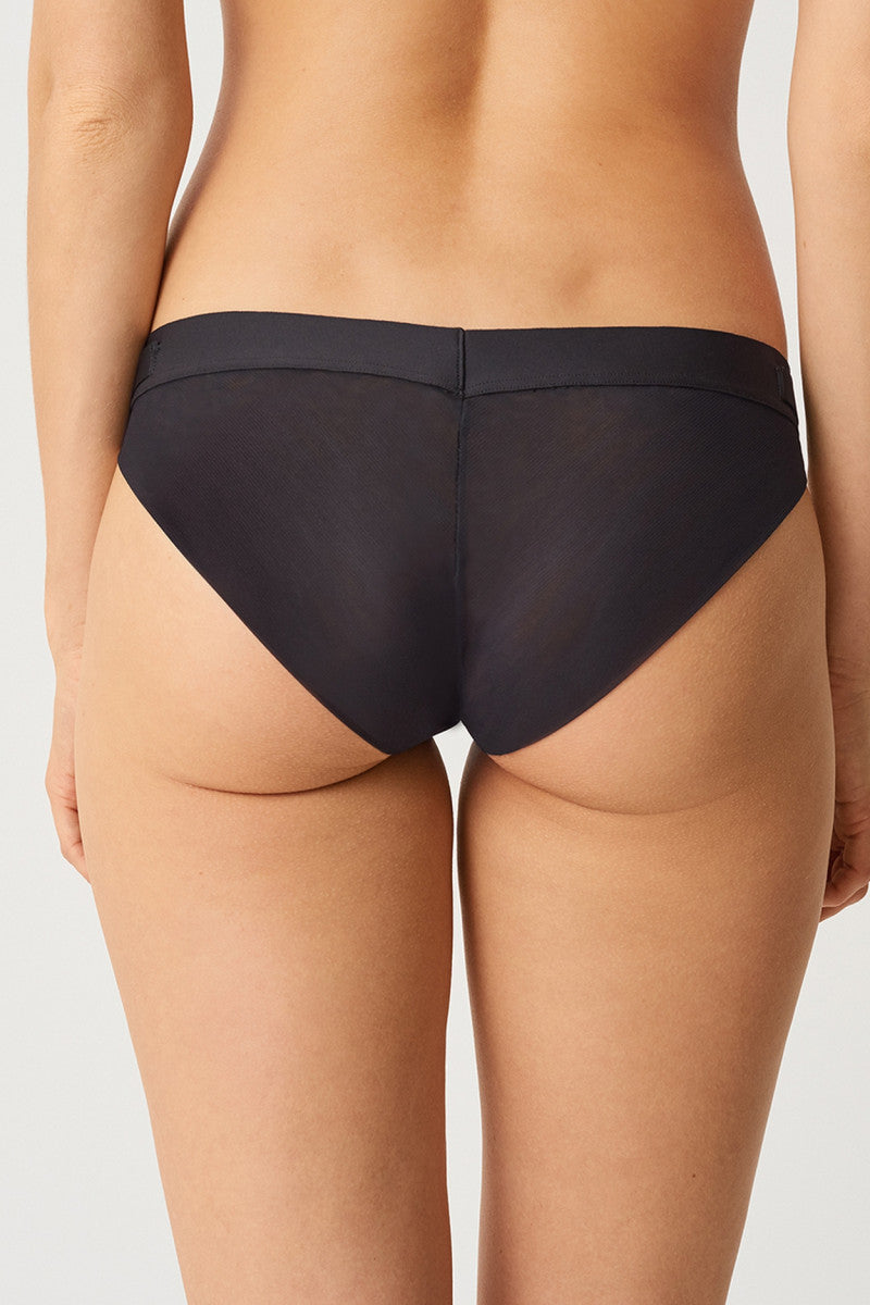 Трусики слип из микросетки 02D6 noir