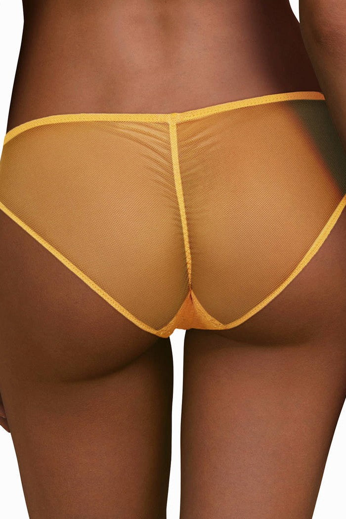 Трусики слип с кружевом 0933 ginger