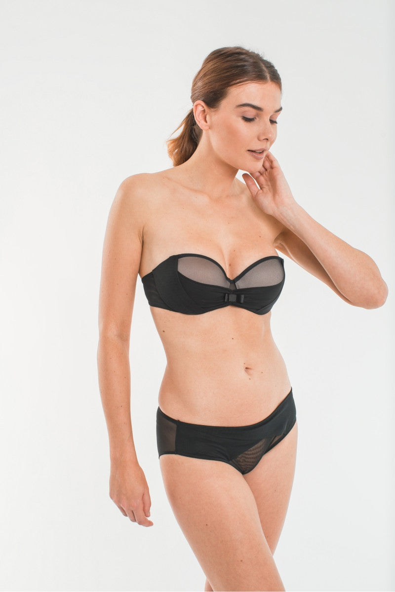 Трусики слип из микросетки T230163 black