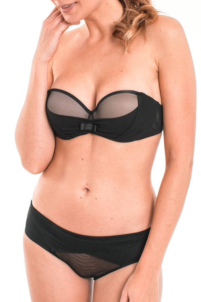 Трусики сліпи із мікросітки T230163 black