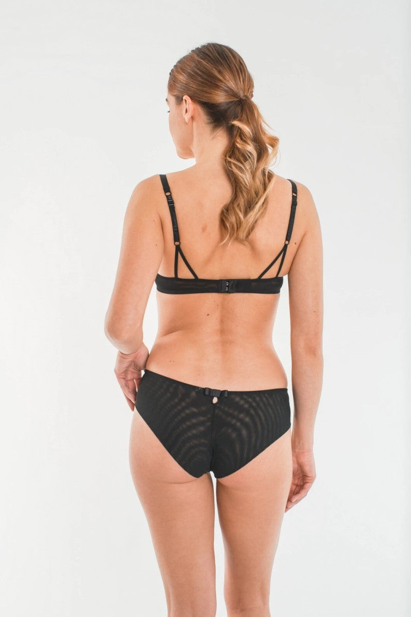 Трусики слип из микросетки T230169 black