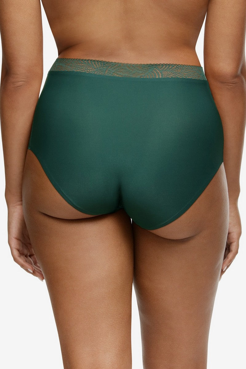 Сліпи з вискою талією C11G70-0PB Soft stretch Sequoia Green Chantelle вигляд ззаду